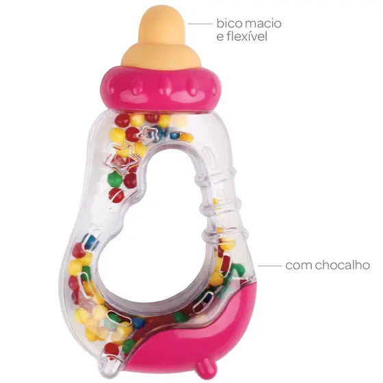 Mordedor Buba Mamadeira Com Chocalho +4M