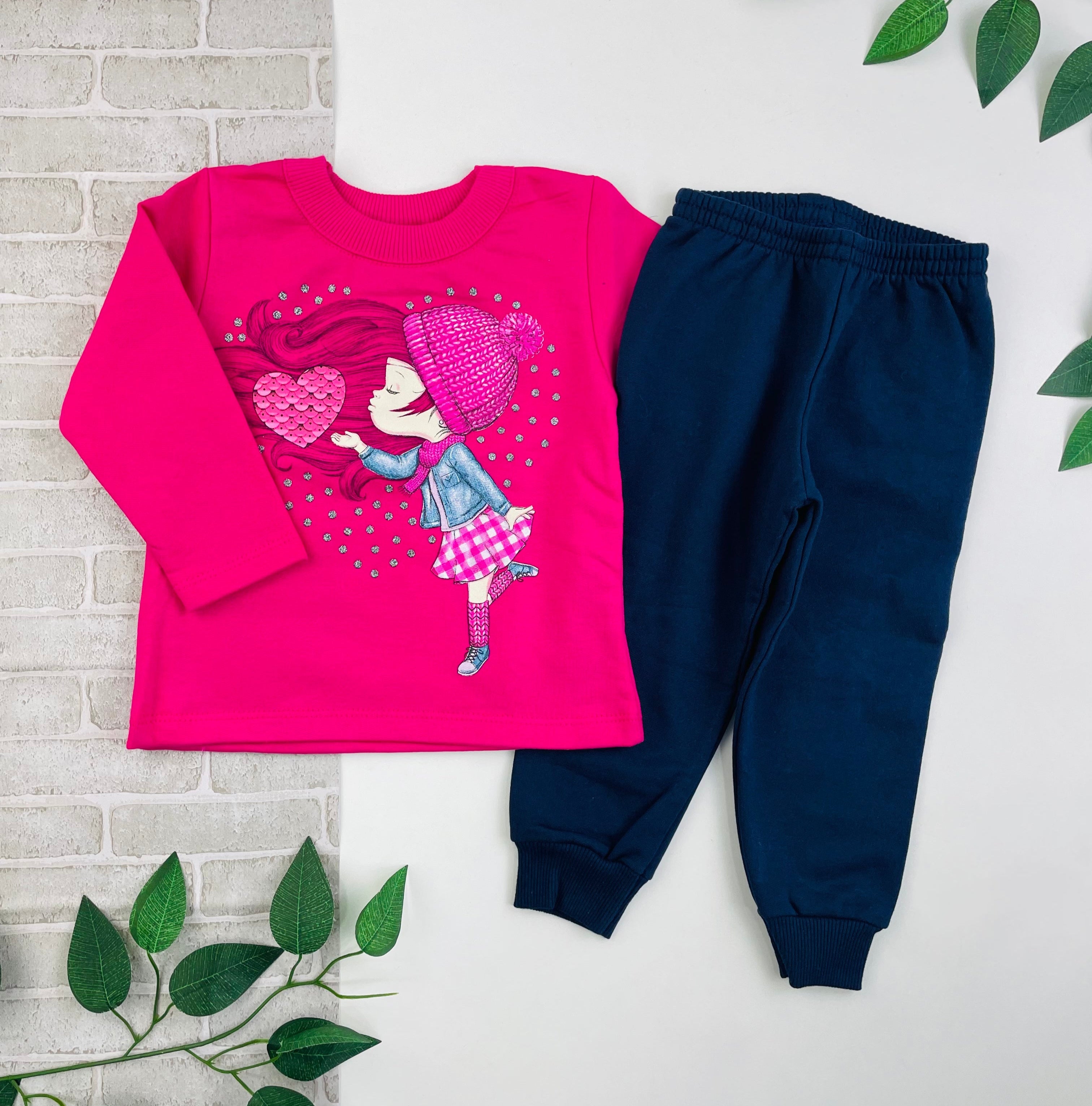 Conjunto Feminino Kyly Garota Coração