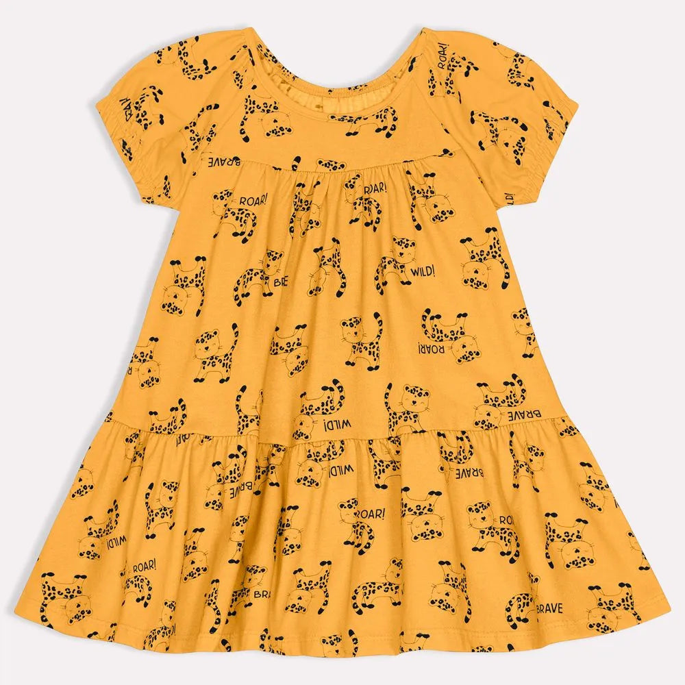 Vestido Kyly Oncinha Roar!