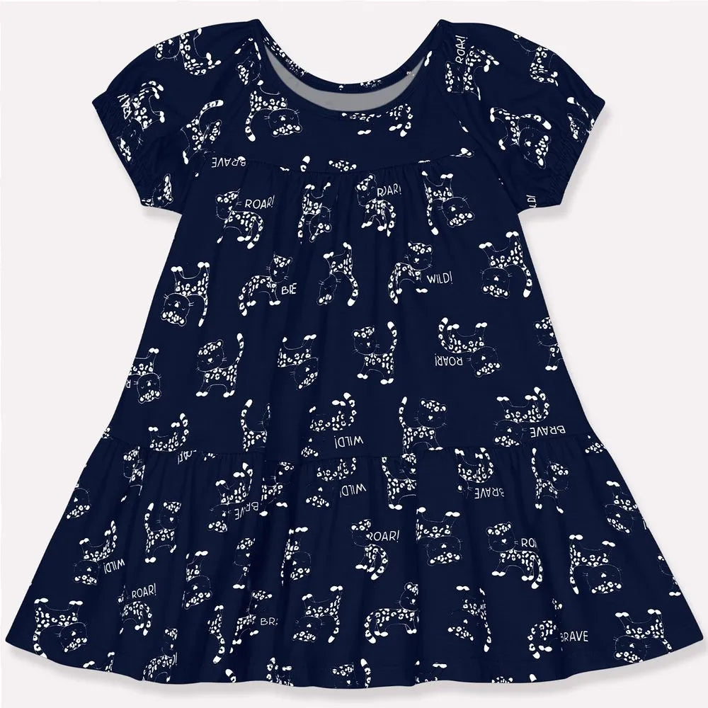 Vestido Kyly Oncinha Roar!