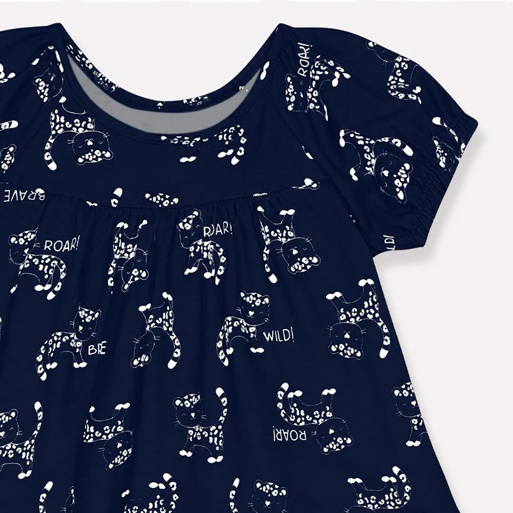 Vestido Kyly Oncinha Roar!
