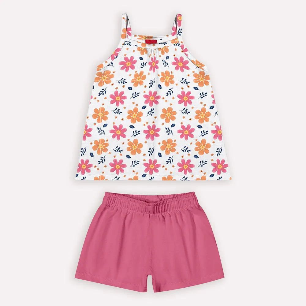 Conjunto Kyly Regata Estampada E Short Liso