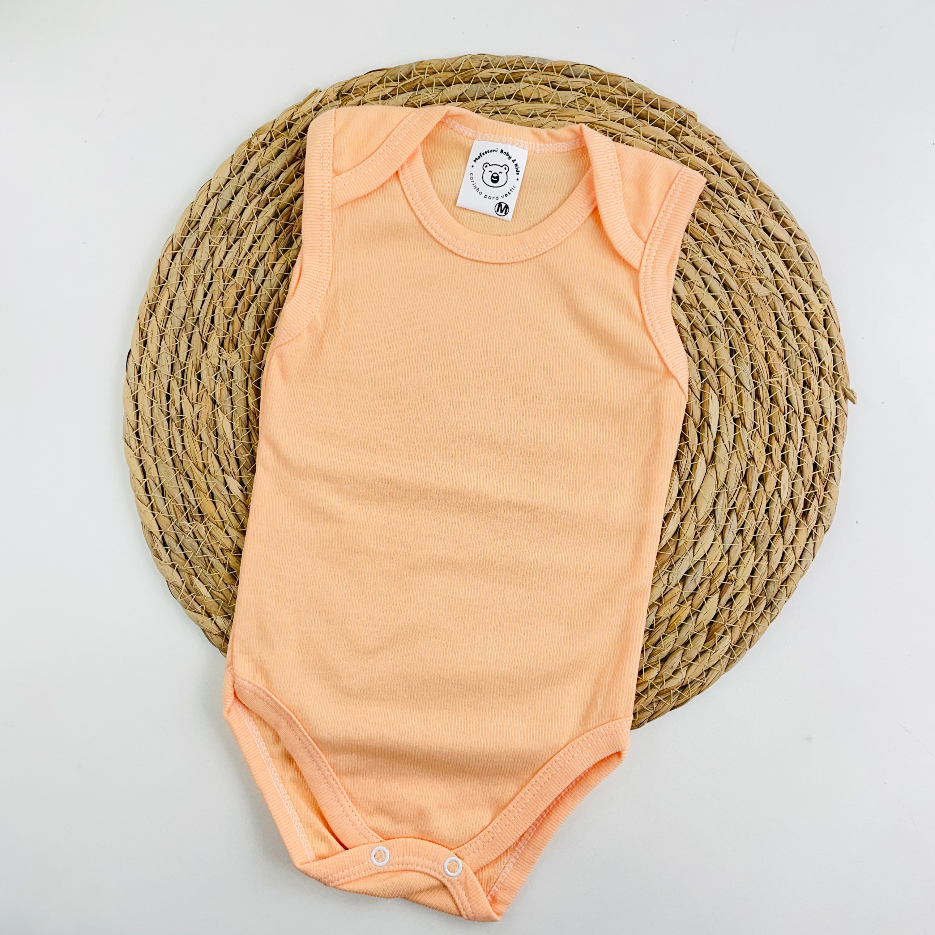 Body Regata Mafessoni Canelado Laranja