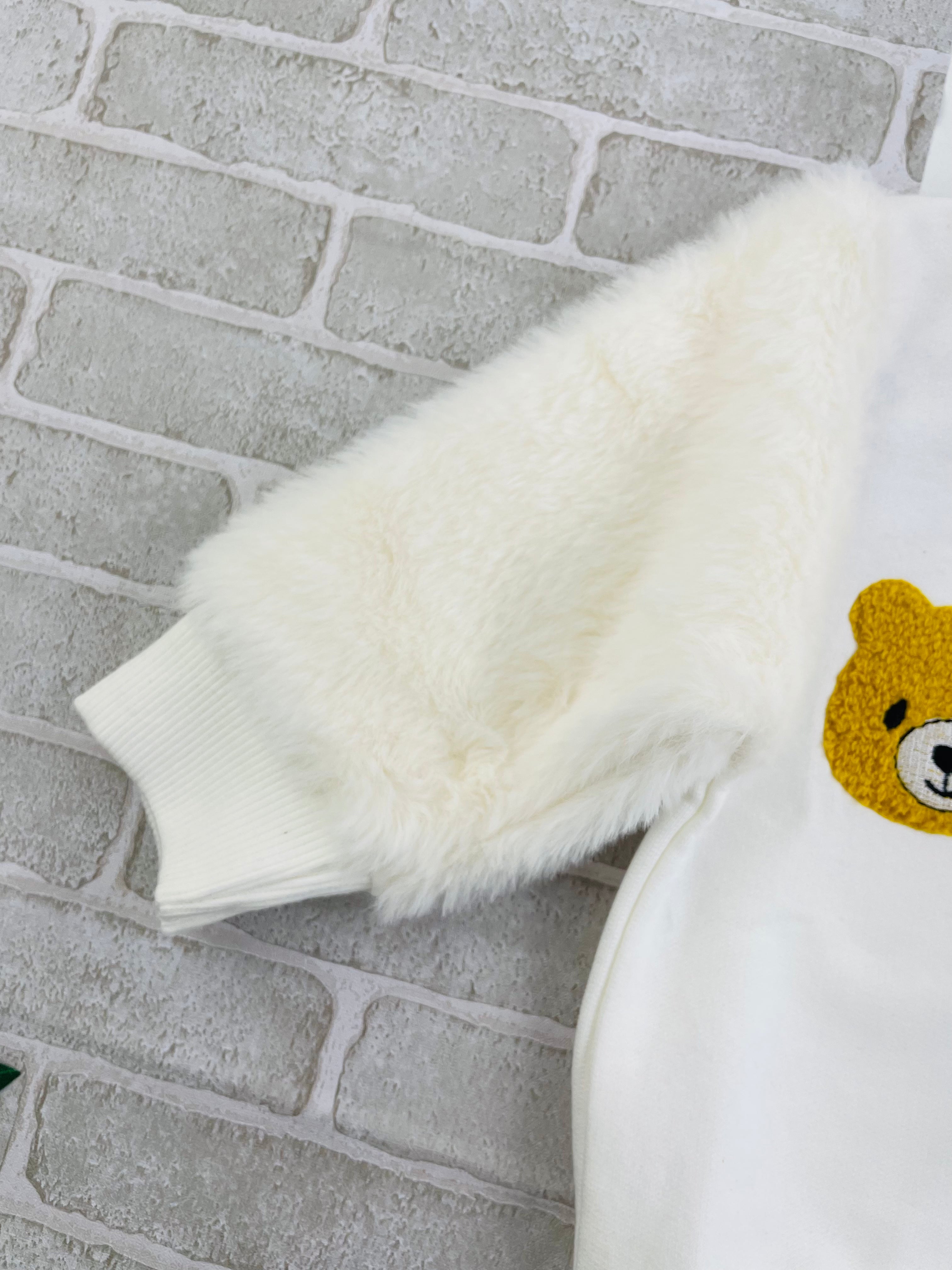 Conjunto Manga Longa Kyly Urso Panda e Coelho