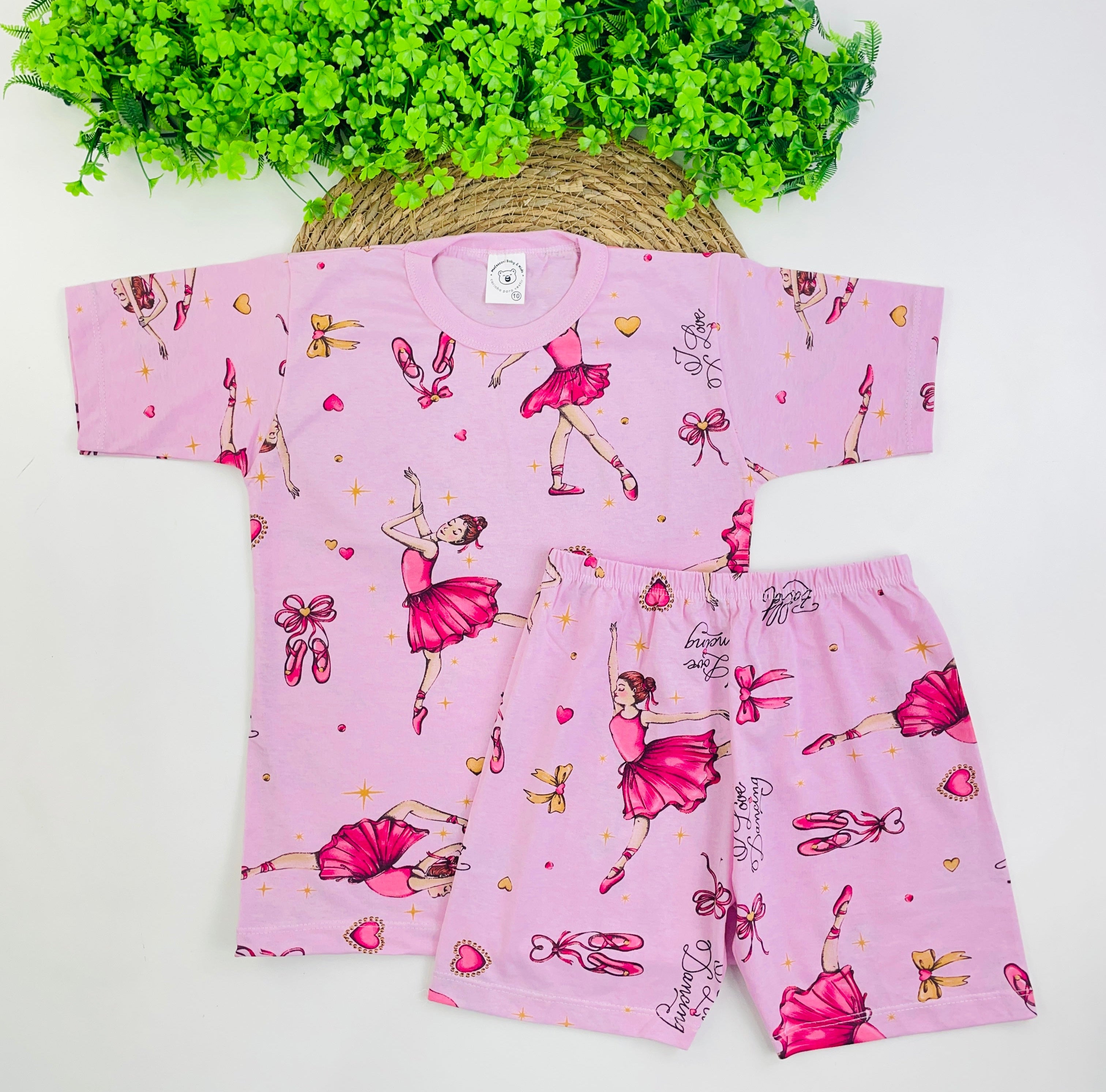 Pijama Meia Manga Mafessoni Bailarina
