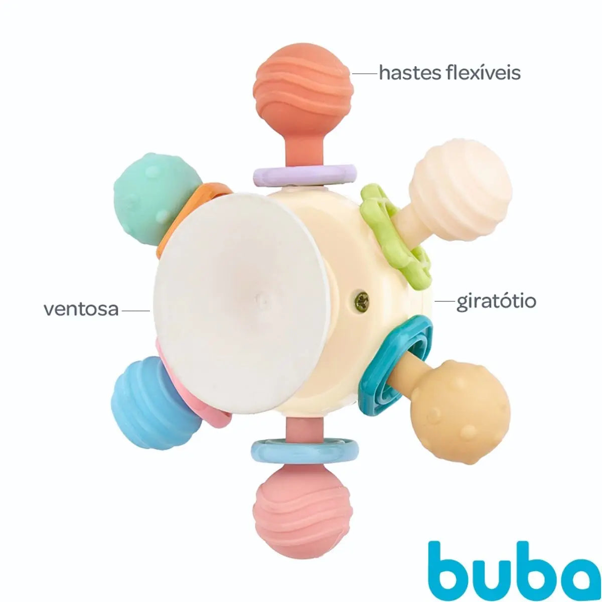 Mordedor Buba Spinner Com Ventosa +4M