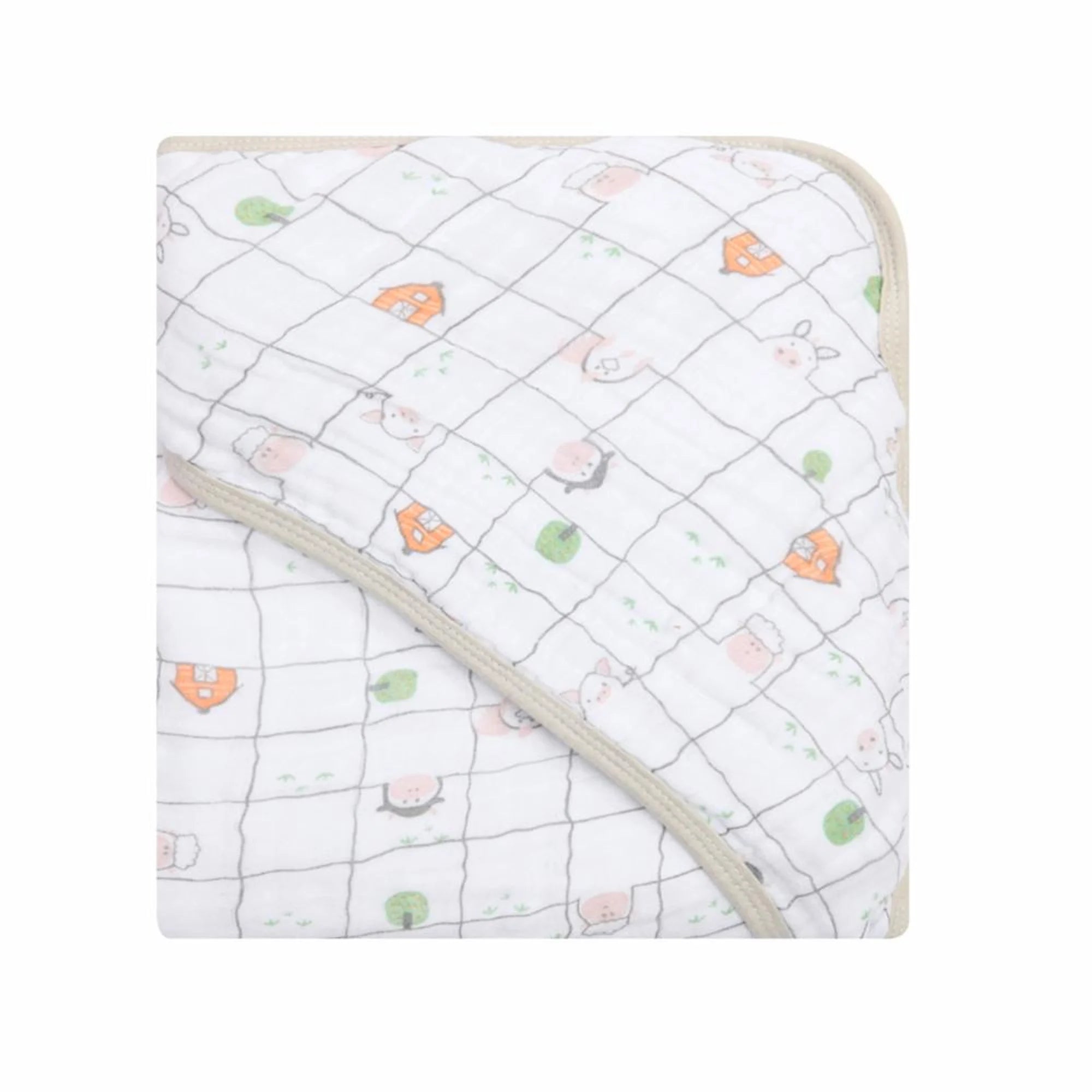 Toalha De Banho Papi Baby Soft Com Capuz 90 X80 Cm