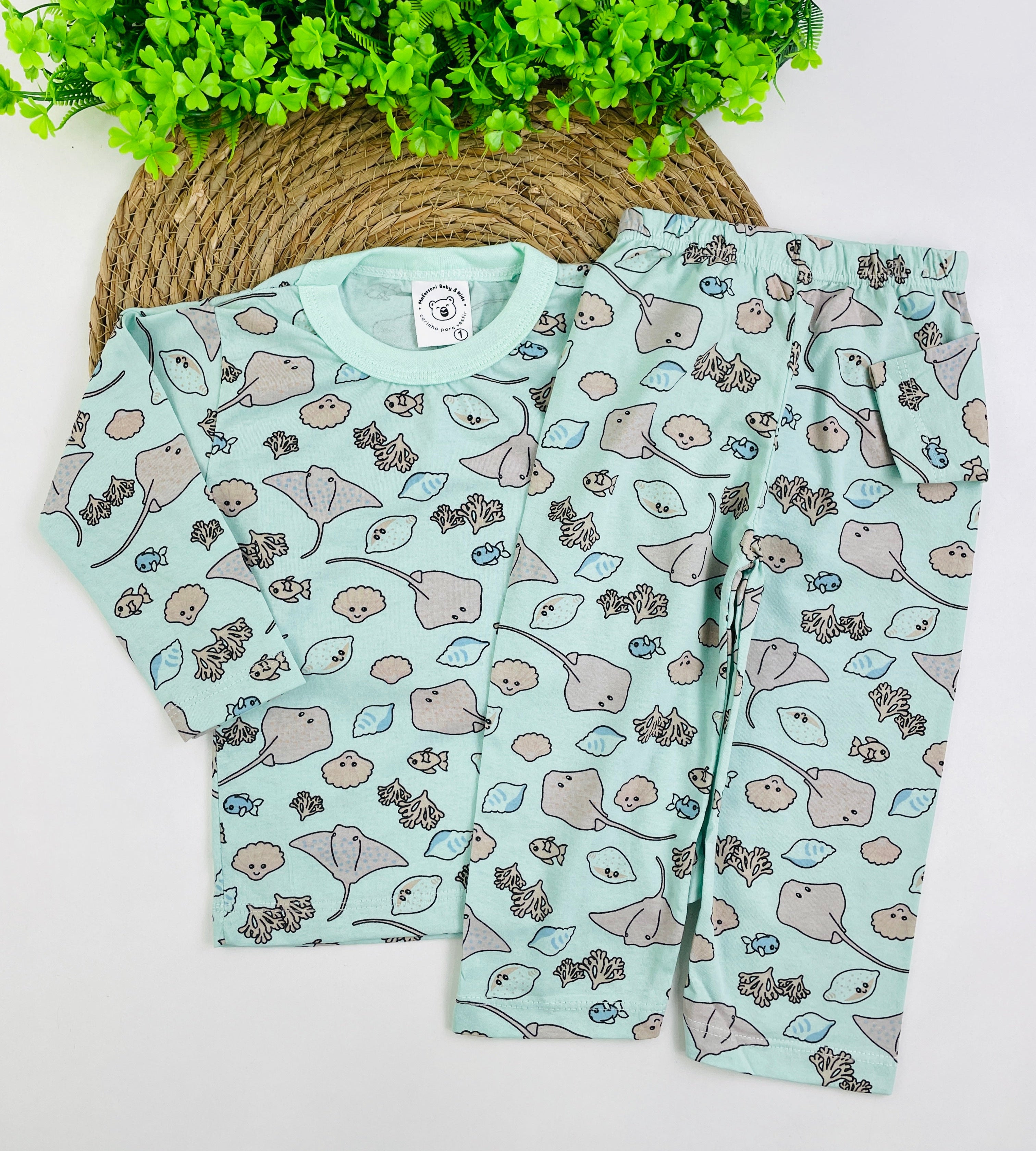 Pijama Manga Longa Mafessoni Arraia