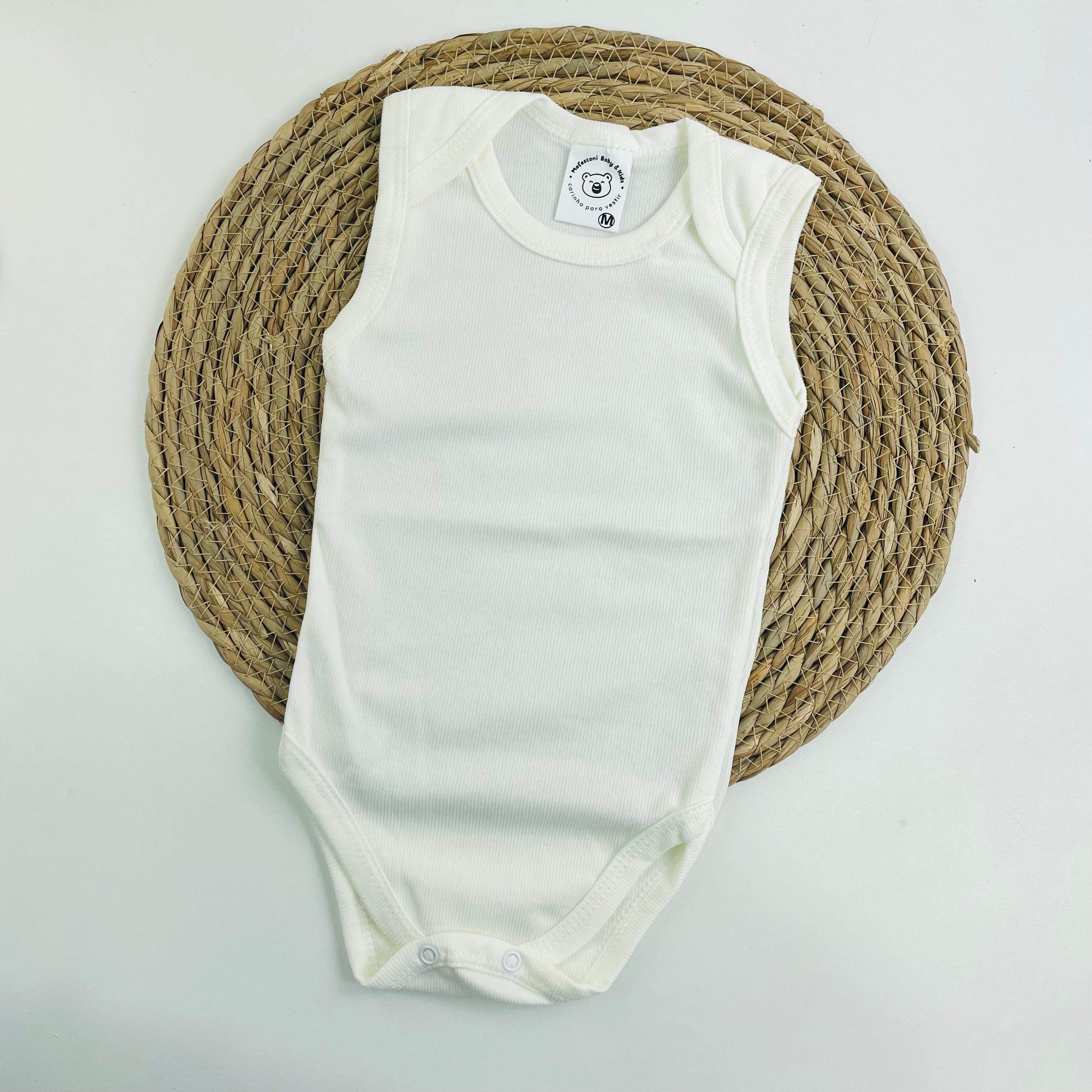 Body Regata Mafessoni Canelado Off White