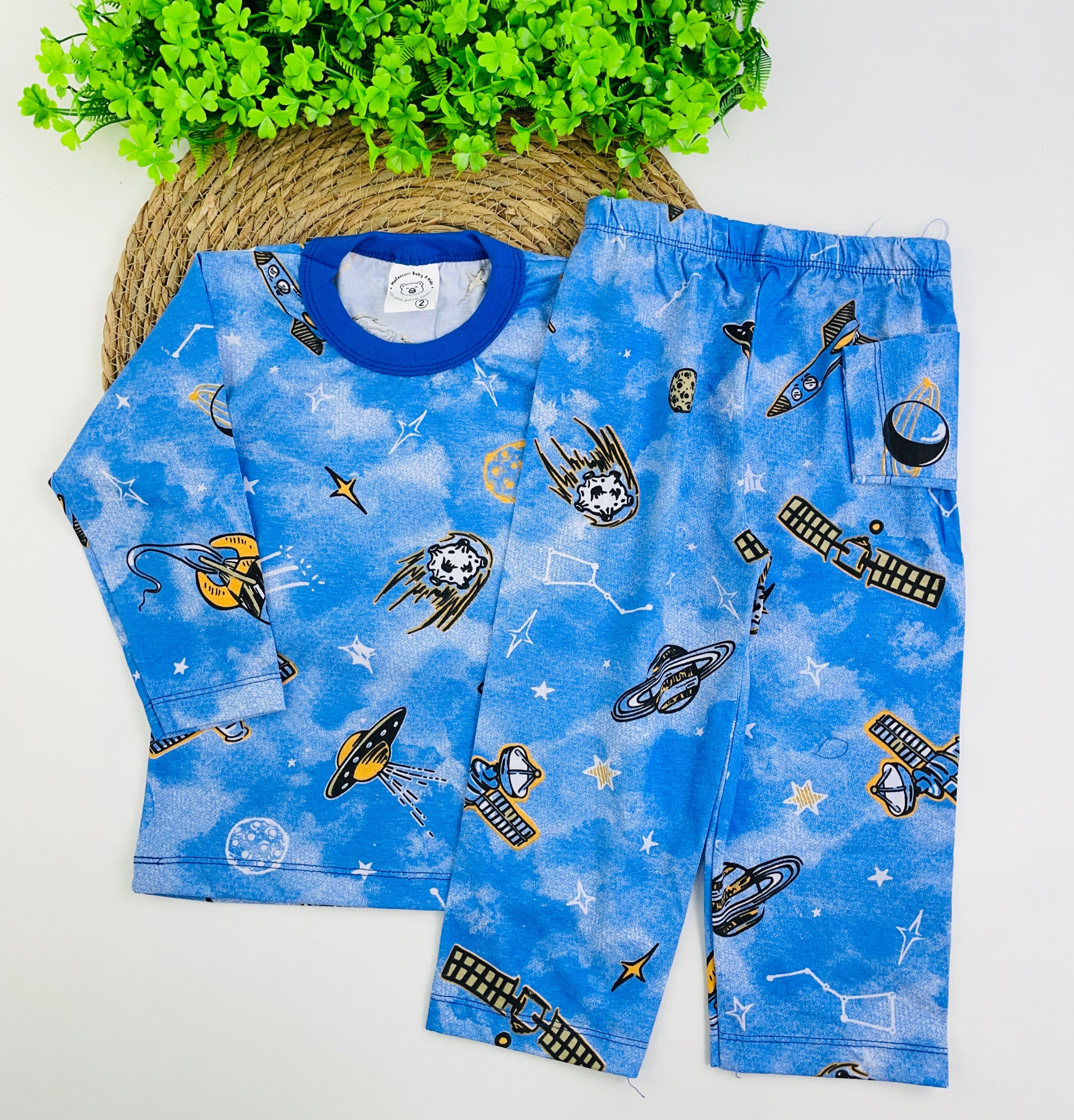Pijama Manga Longa Mafessoni Satelite
