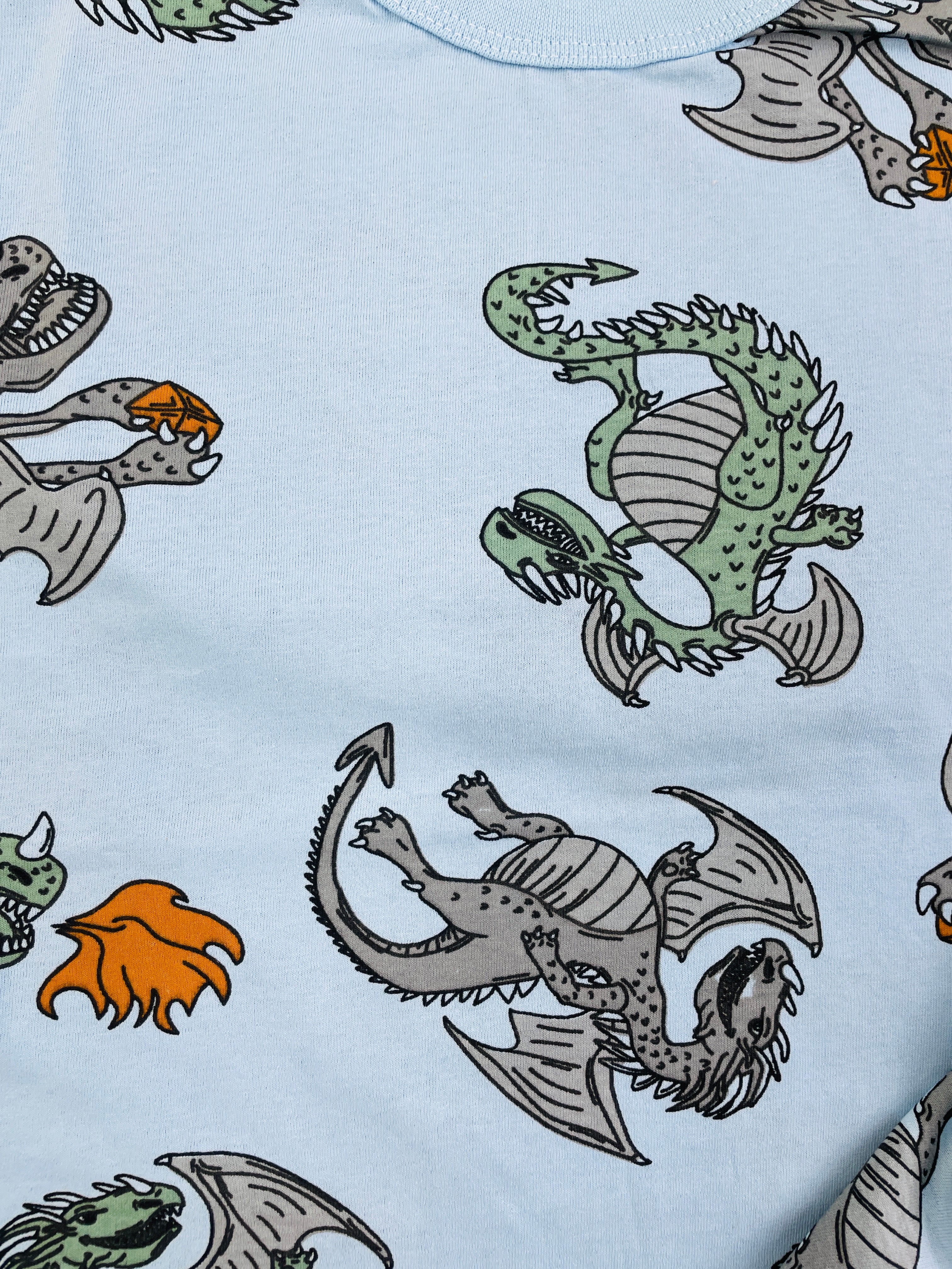 Pijama Meia Manga Mafessoni Dragão