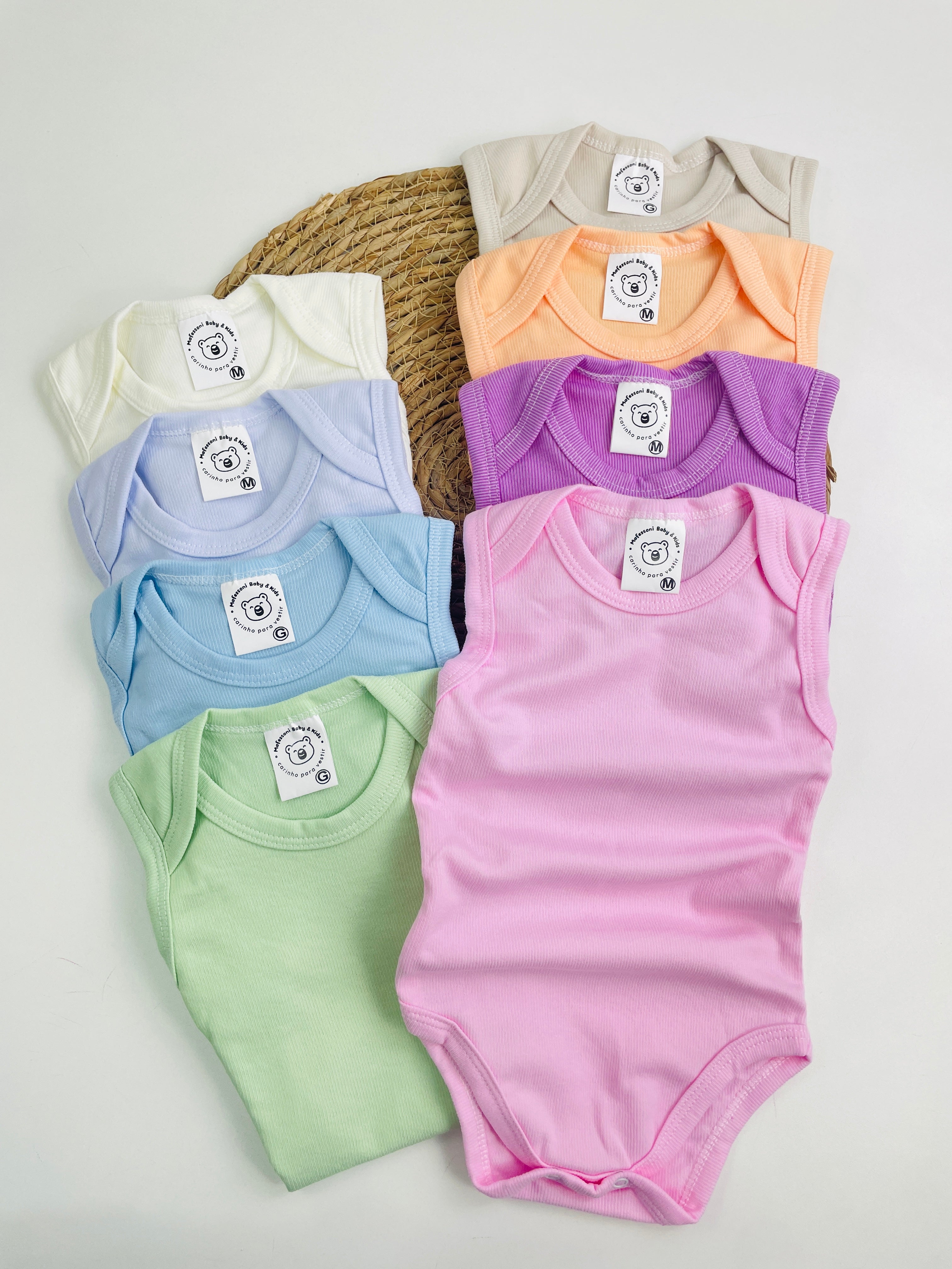 Body Regata Mafessoni Canelado Branco
