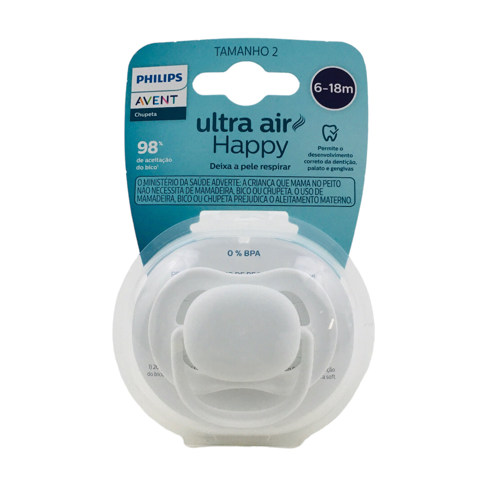 Chupeta Ultra Air Happy Avent Neutra Lisa