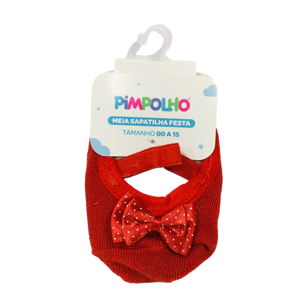 Meia Sapatilha Feminina Pimpolho Festa Poa 00-15