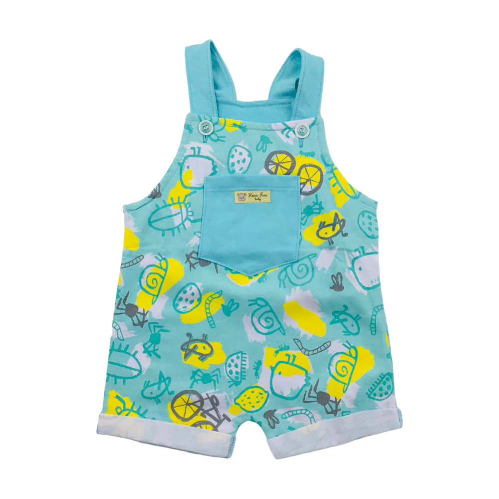 Jardineira Feminina Have Fun Estampada Moletim