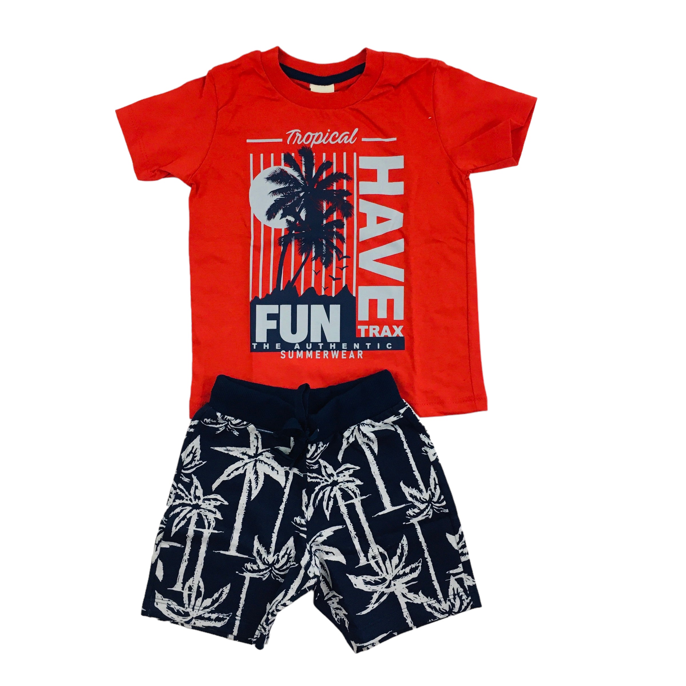 Conjunto Masculino Have Fun Tropical Trax Meia Malha Moletom