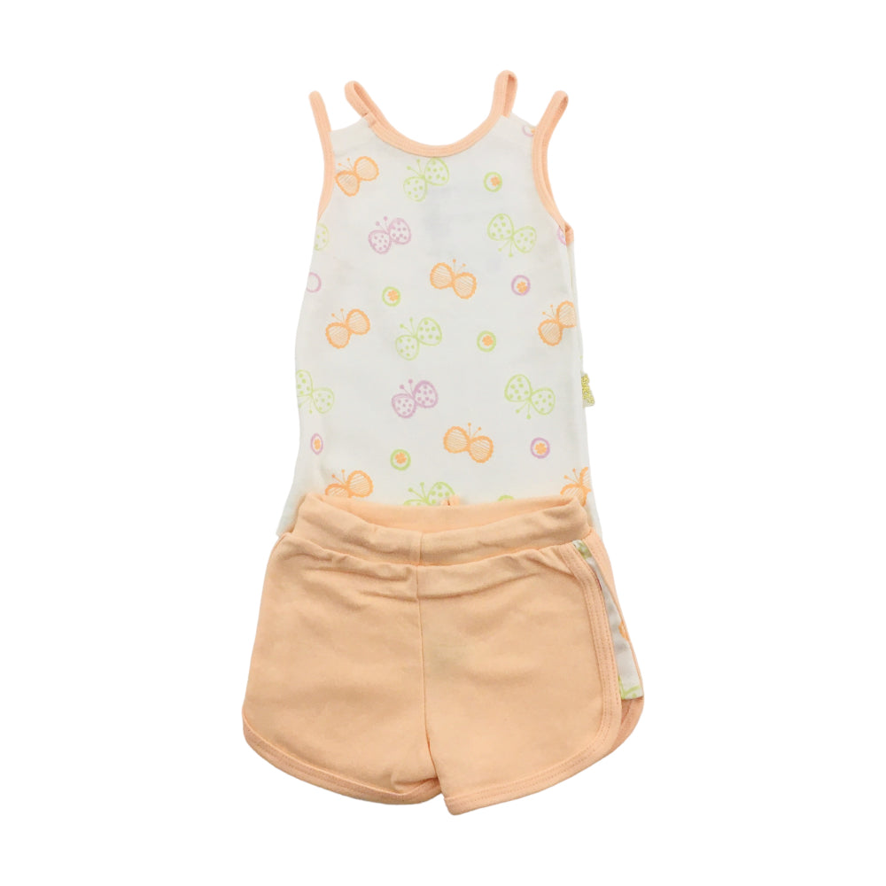 Conjunto Feminino Yuks Borboletas Blusa Alcinha E Short