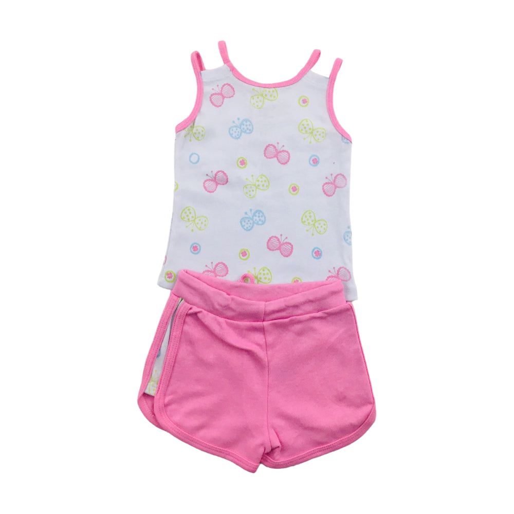 Conjunto Feminino Yuks Borboletas Blusa Alcinha E Short