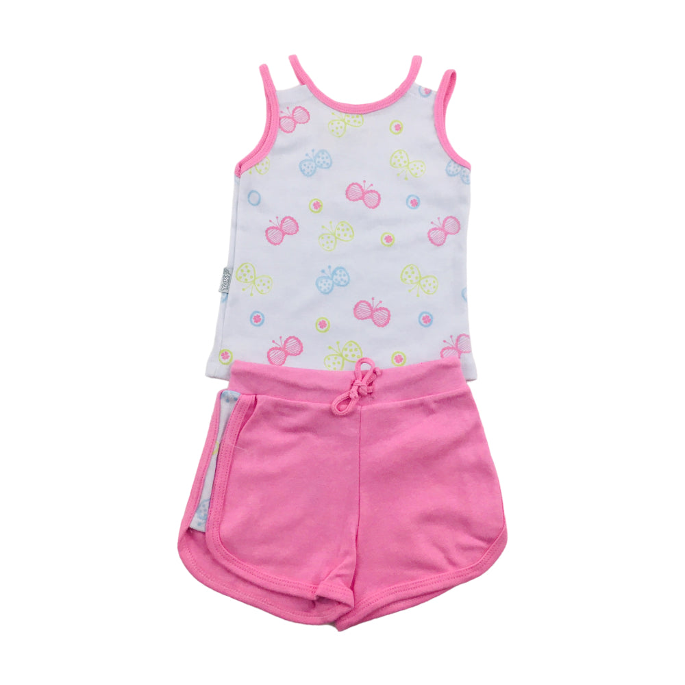 Conjunto Feminino Yuks Borboletas Blusa Alcinha E Short