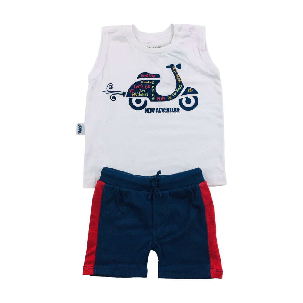Conjunto Masculino Yuks Lambreta Regata E Bermuda