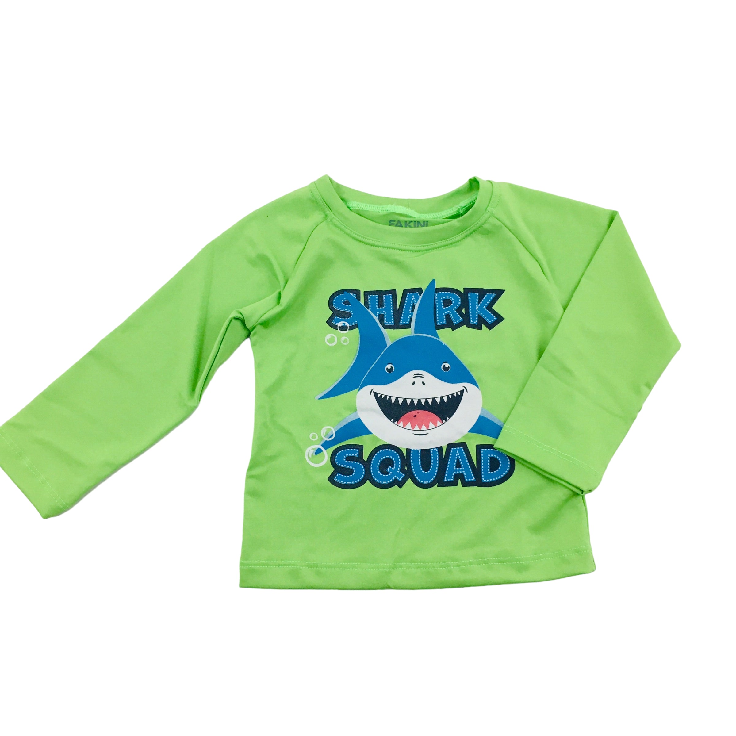 Conjunto Fakini Beach Wear Camiseta Manga Longa E Sunga Shark Squad
