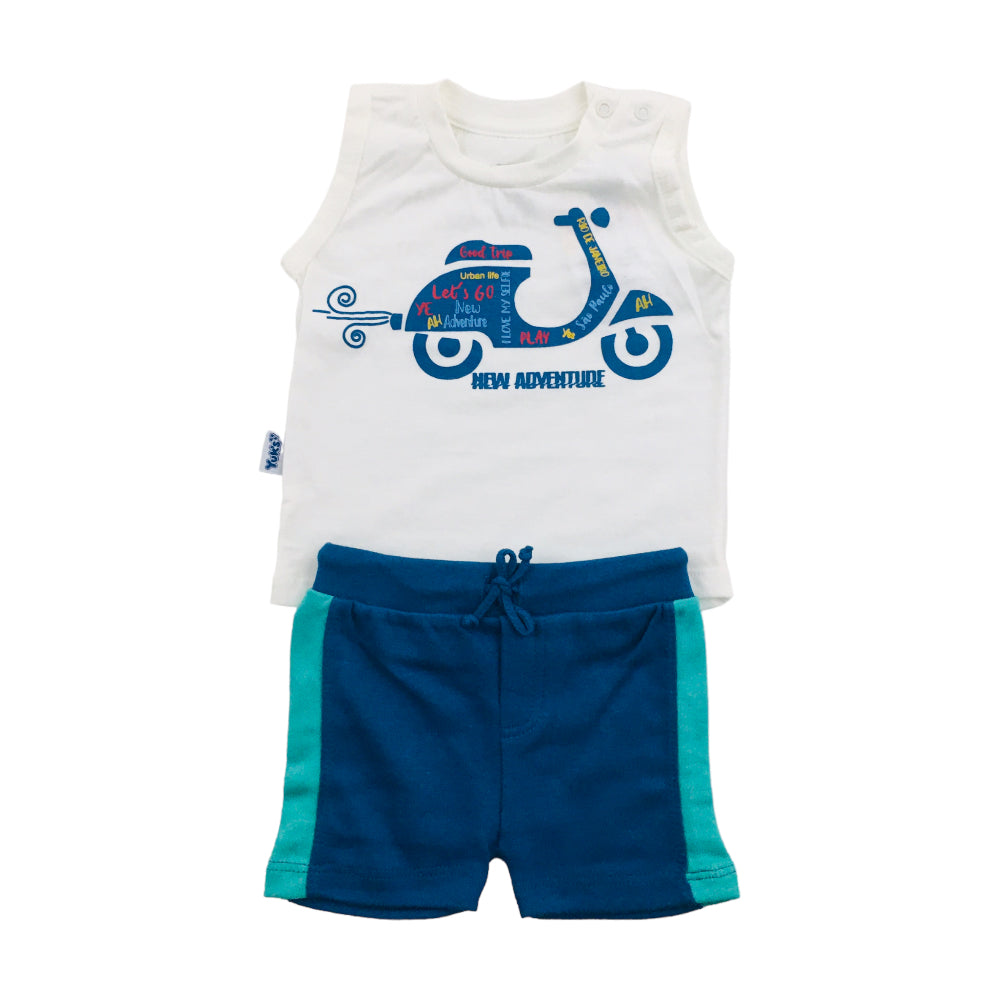 Conjunto Masculino Yuks Lambreta Regata E Bermuda