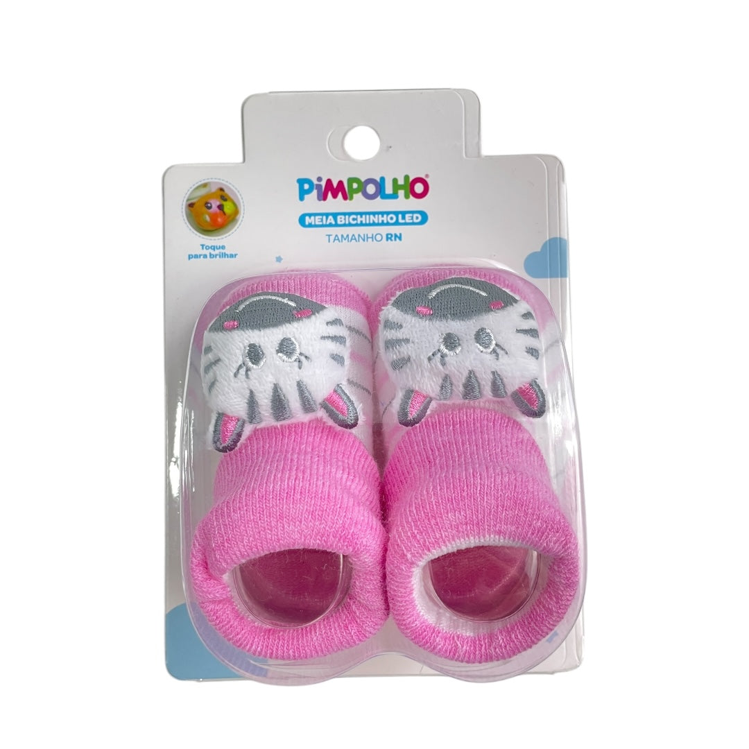 Meia Feminino Pimpolho Bichinho Led Rn