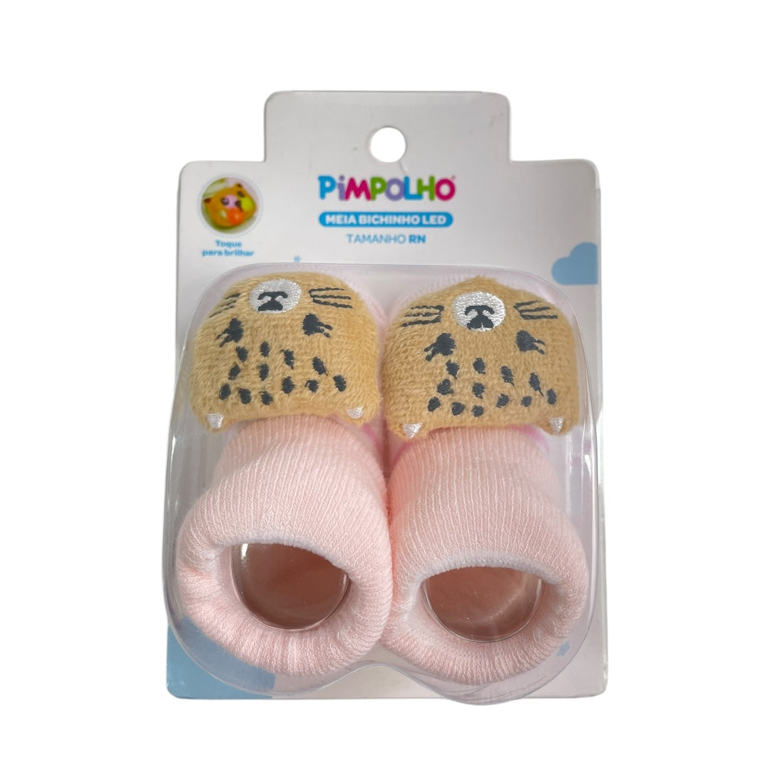 Meia Feminino Pimpolho Bichinho Led Rn