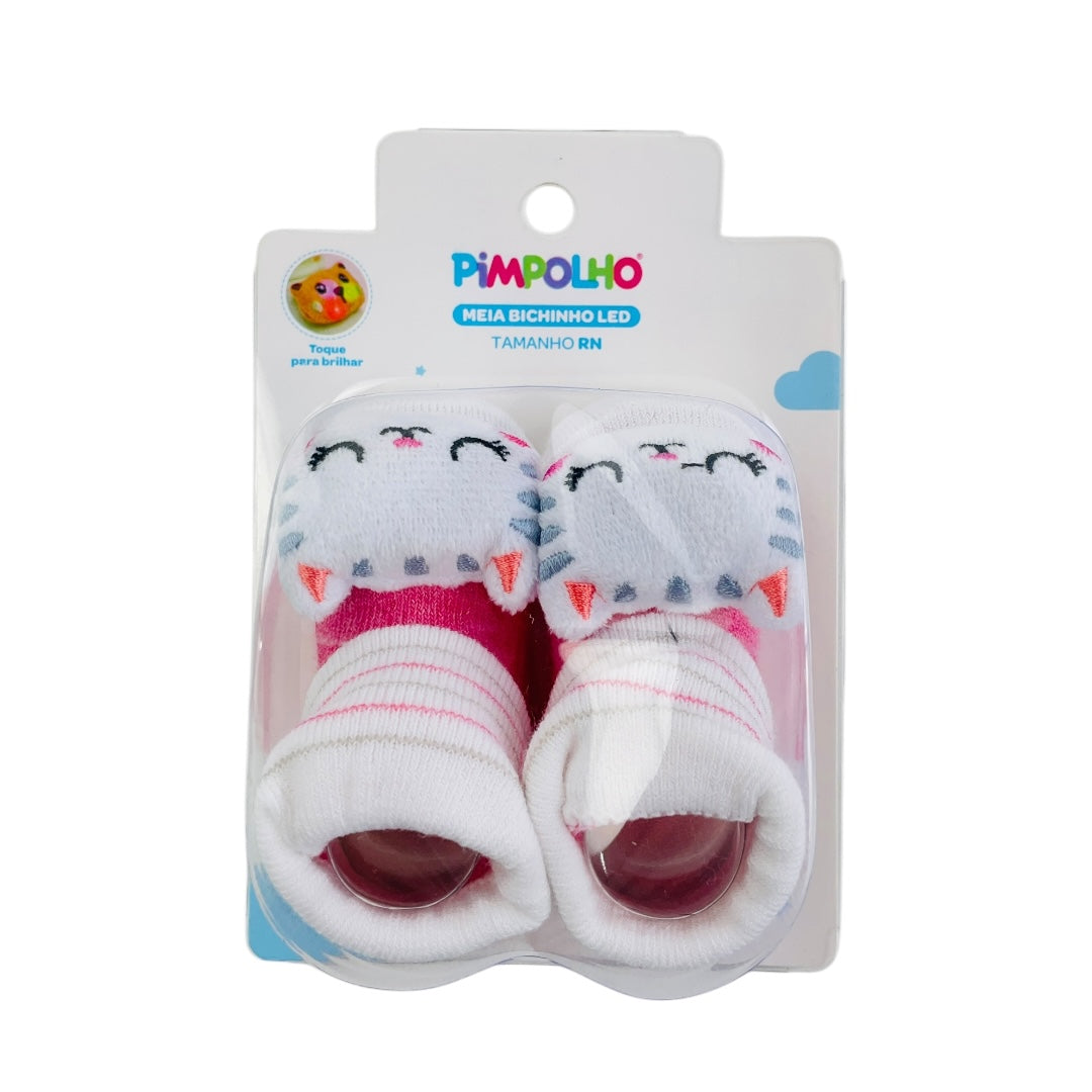 Meia Feminino Pimpolho Bichinho Led Rn