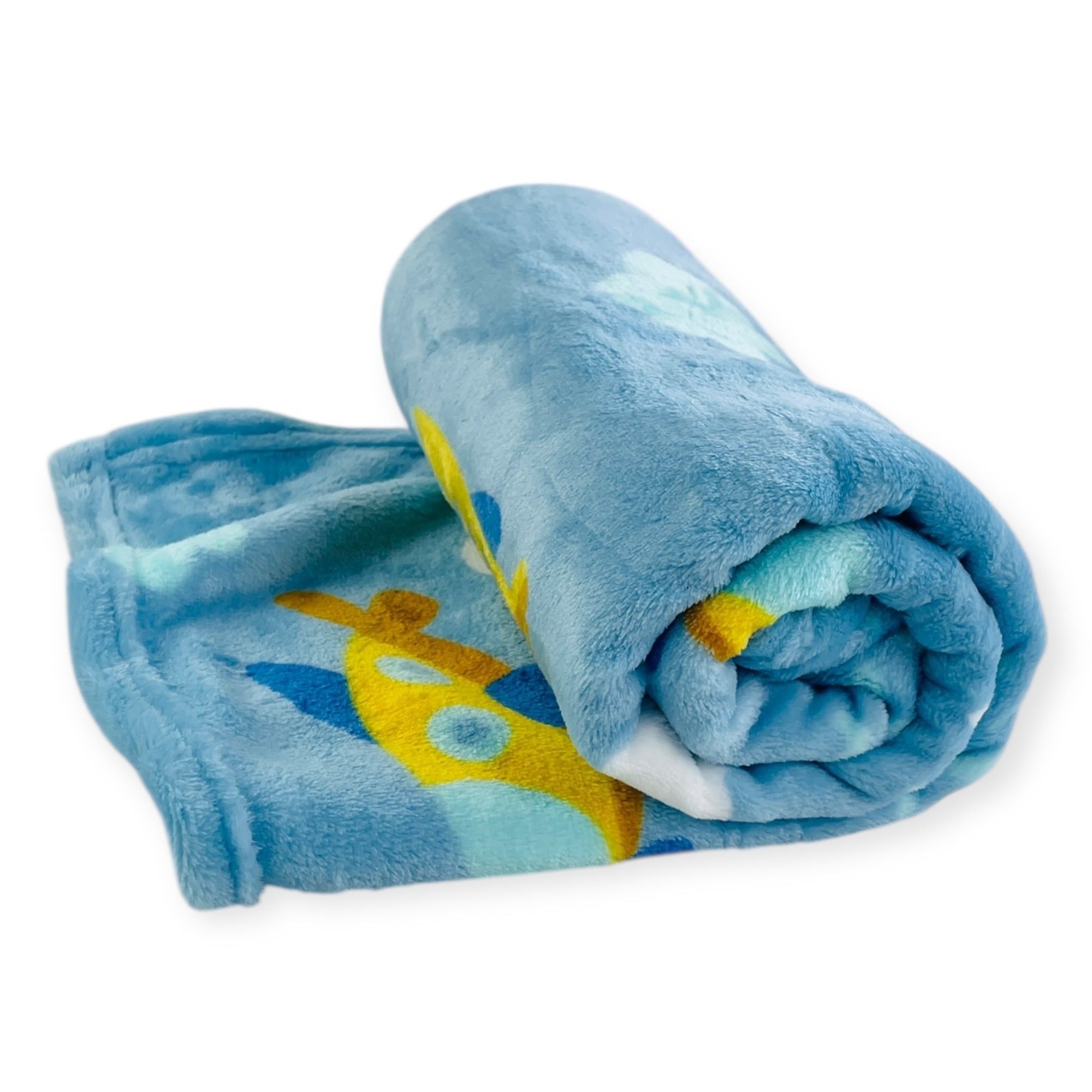 Cobertor Flannel Zepelin Prime Baby - Azul - 90 X110 Cm