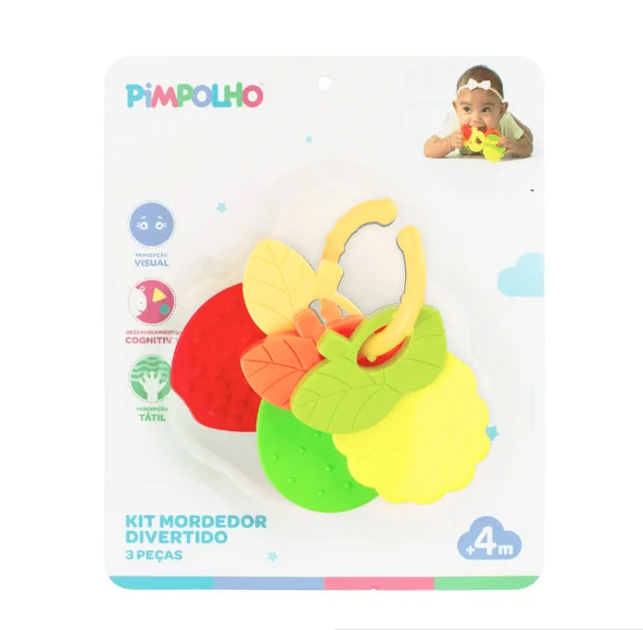 Kit Mordedor Pimpolho Frutas Unissex +4m