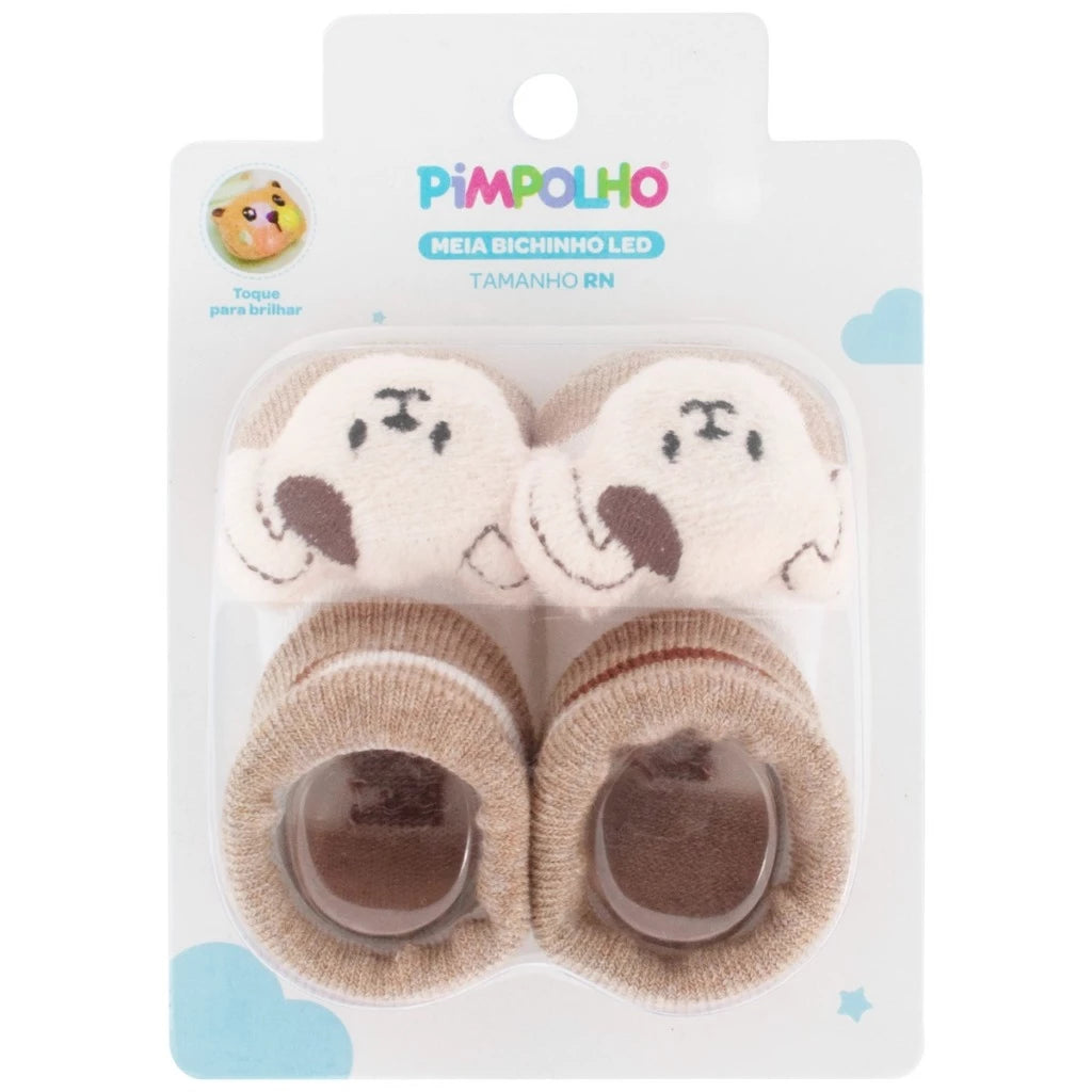 Meia Masculina Pimpolho Bichinho Led RN