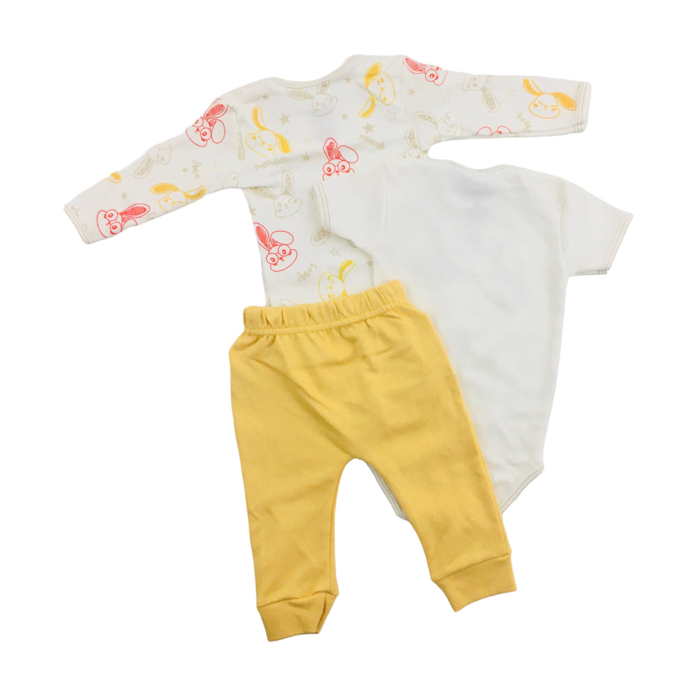 Kit Yuks Com Dois Bodies Com Calça Coelhos