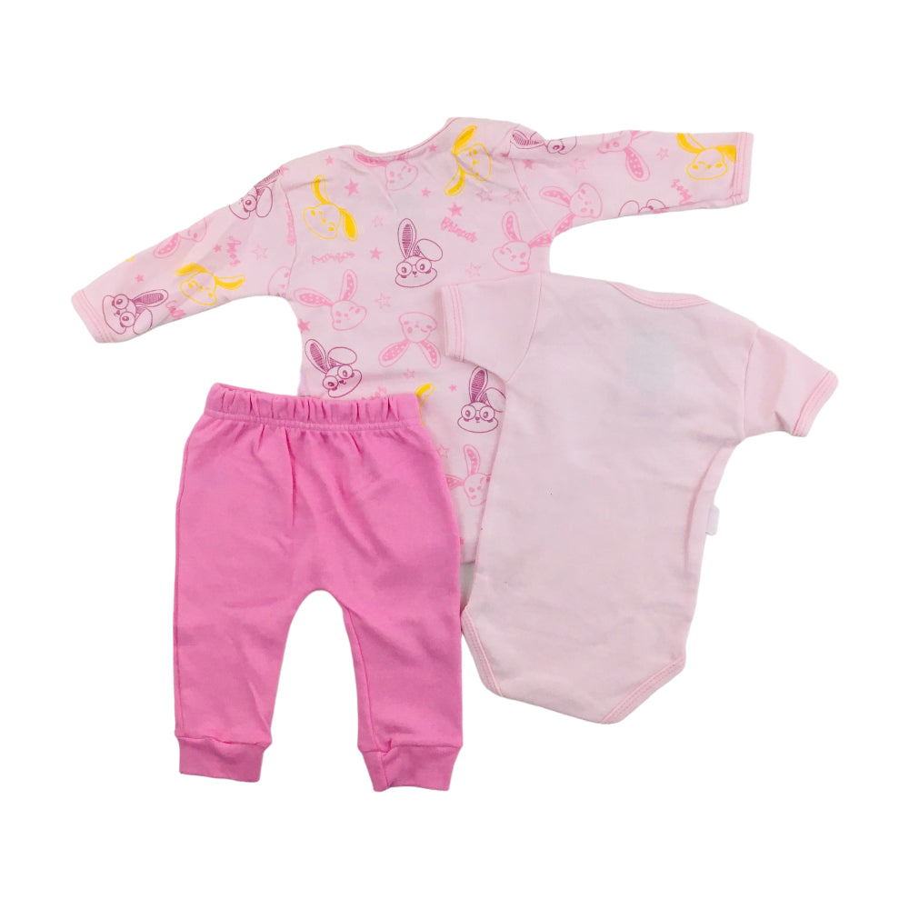 Kit Yuks Com Dois Bodies Com Calça Coelhos
