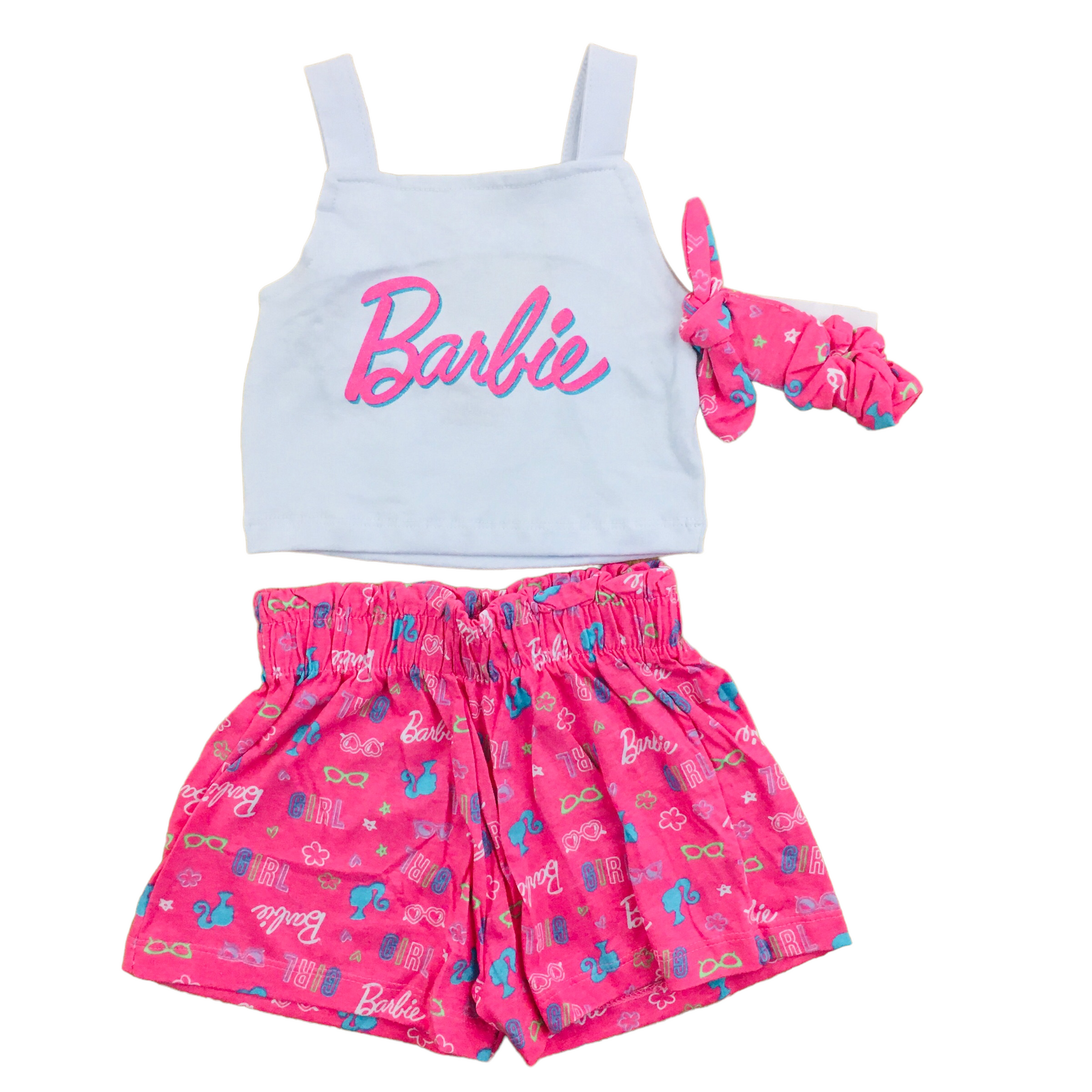 Conjunto Infantil Fakini Barbie Feminino - Branco
