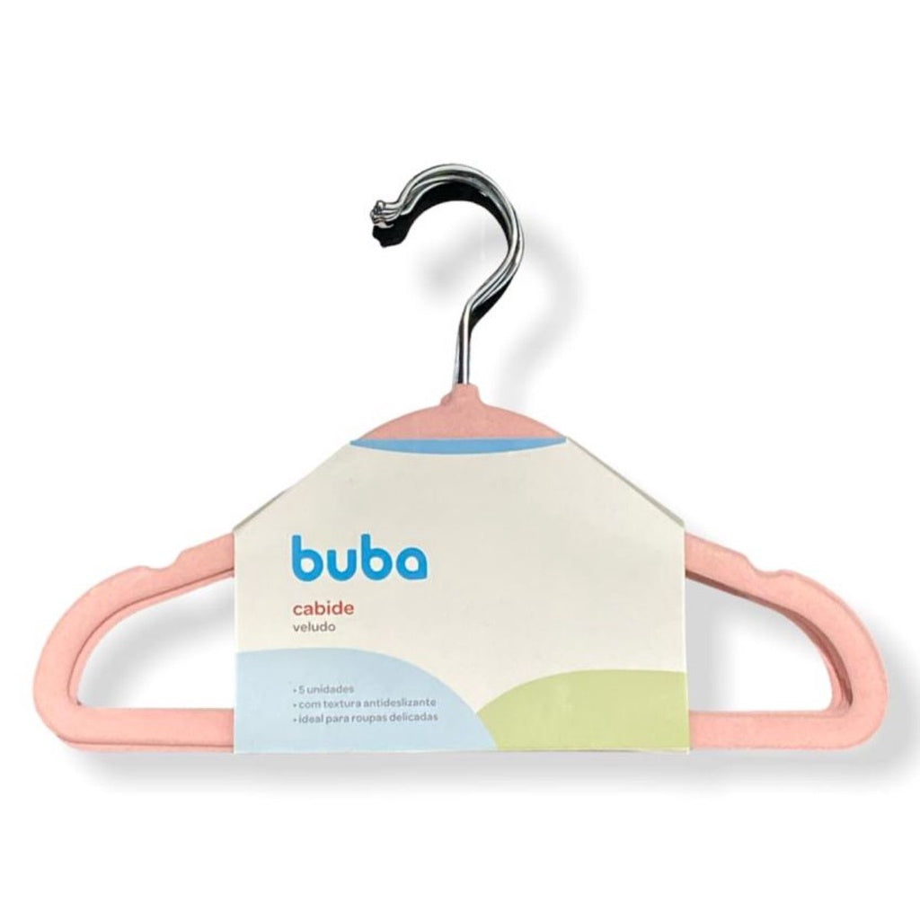 Cabide Buba Baby de Veludo com 05 unidades