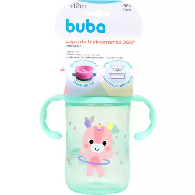 Copo De Treinamento 360 Buba Zoo Unicornio+12M - 300ML