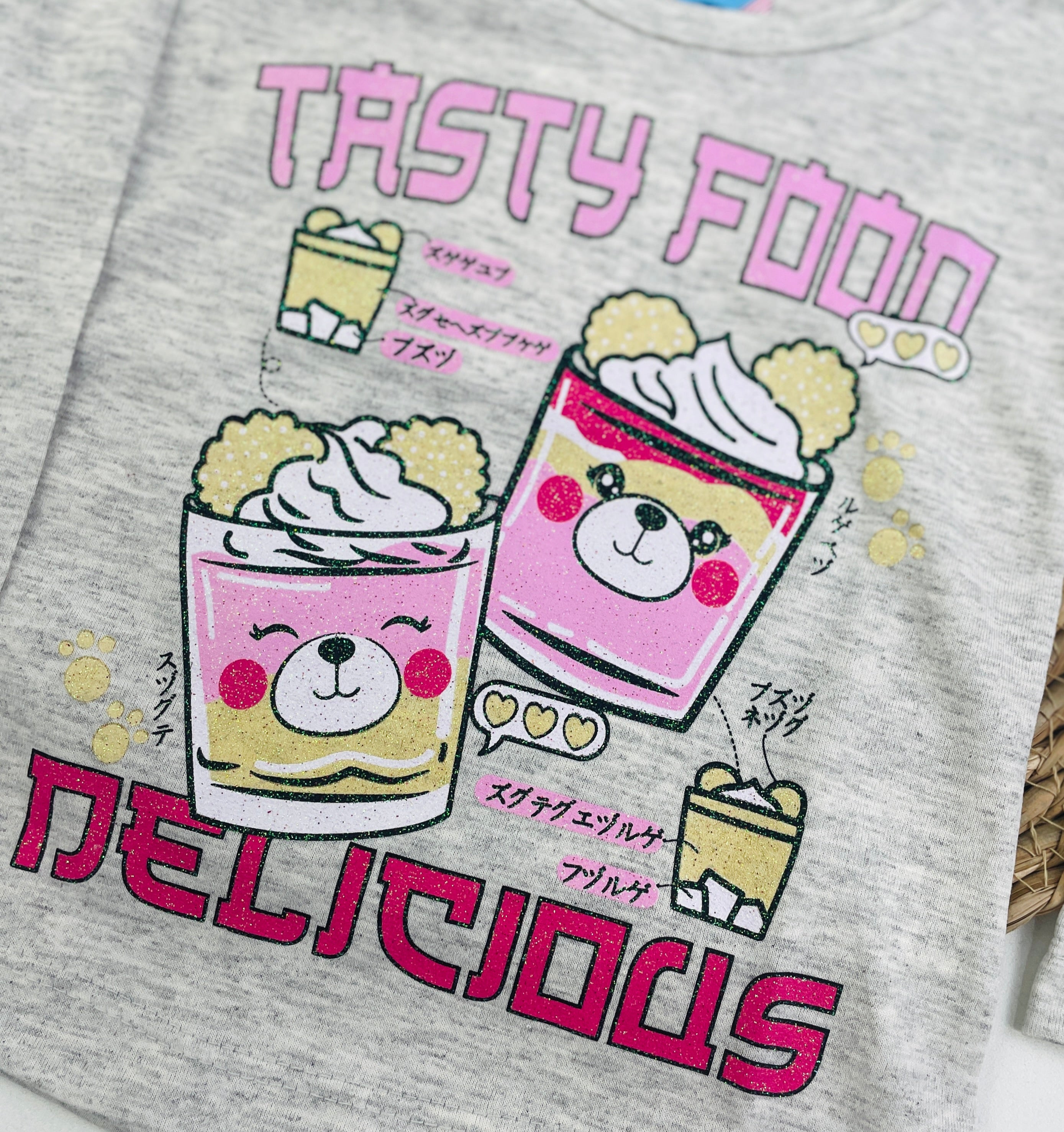 Blusa Manga Longa Fashion Kids Tasty Food