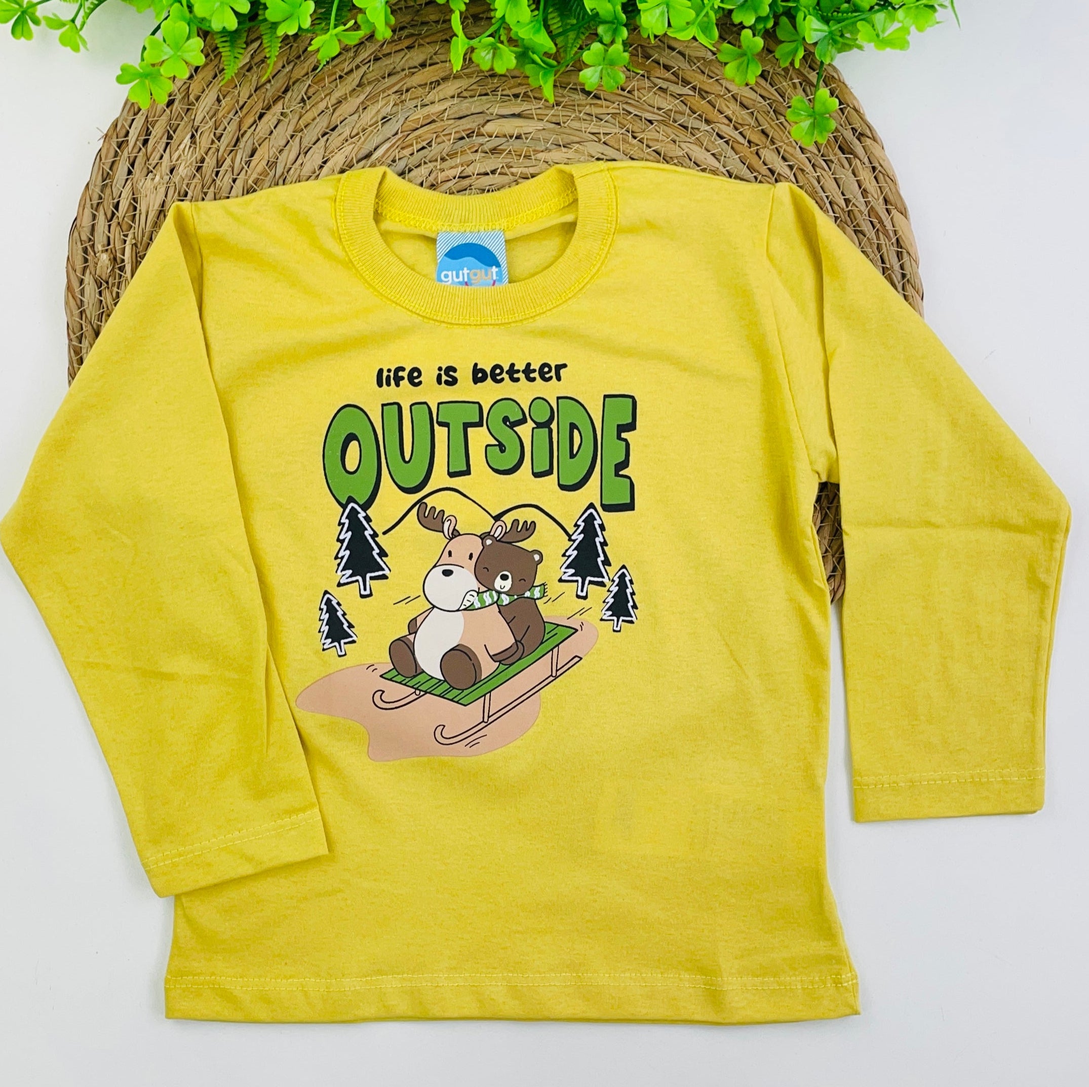 Camiseta Manga Longa Fashion Kids Outside