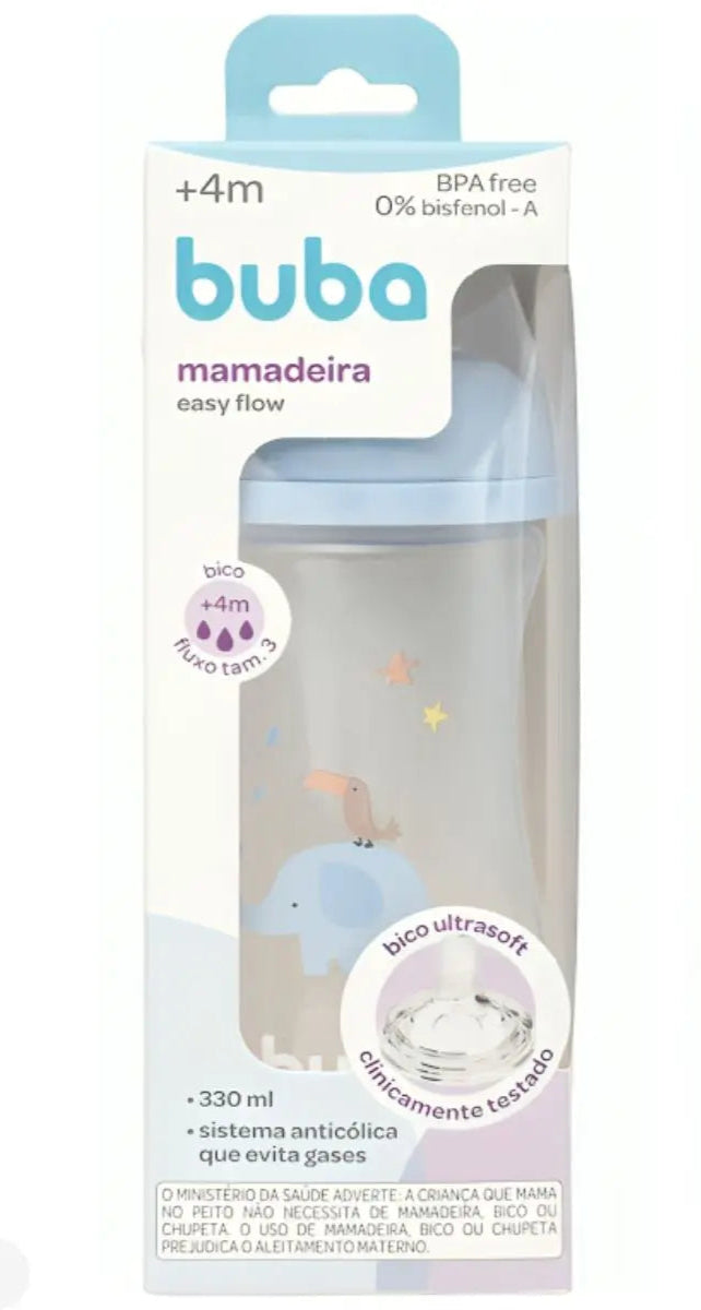Mamadeira Buba Easy Flow Elefante +4M