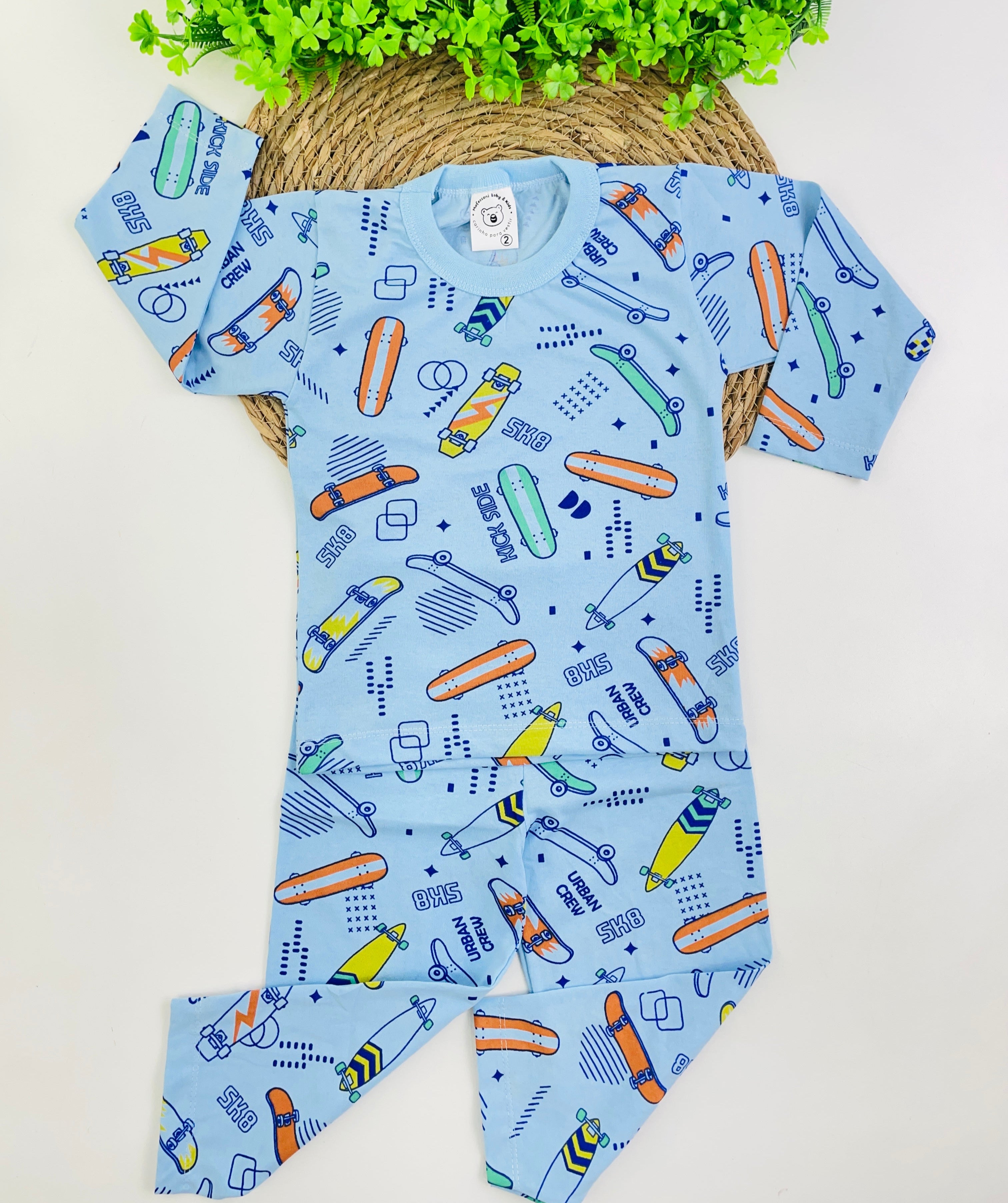 Pijama Manga Longa Mafessoni Sk8