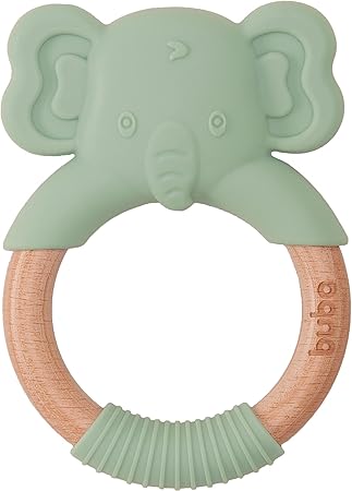 Mordedor Buba Elefante Em Silicone E Bambu +4M