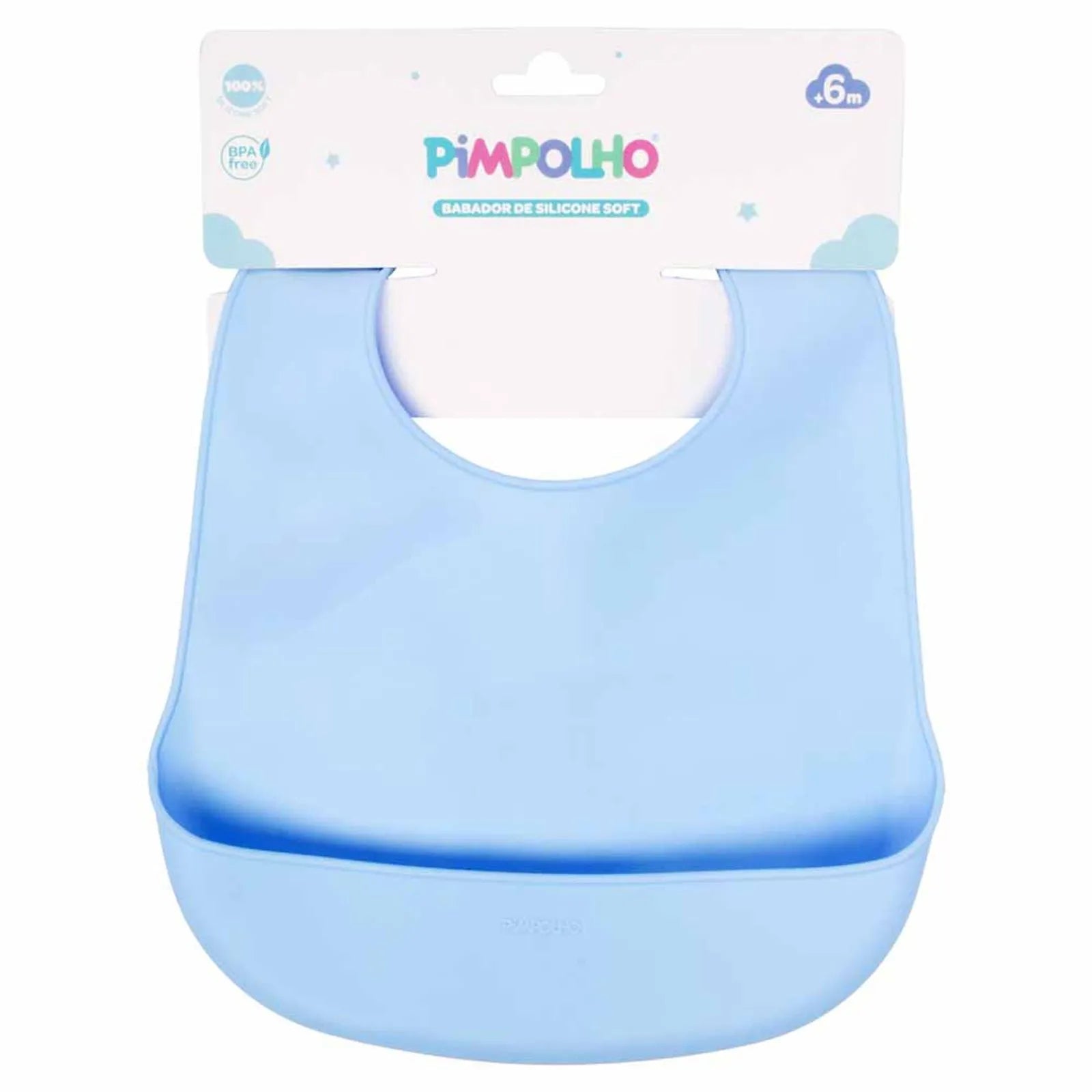 Babador De Silicone Pimpolho Soft +6 Meses