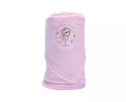 Cobertor Flannel Muito Mimo Bordado 90 X110 Cm
