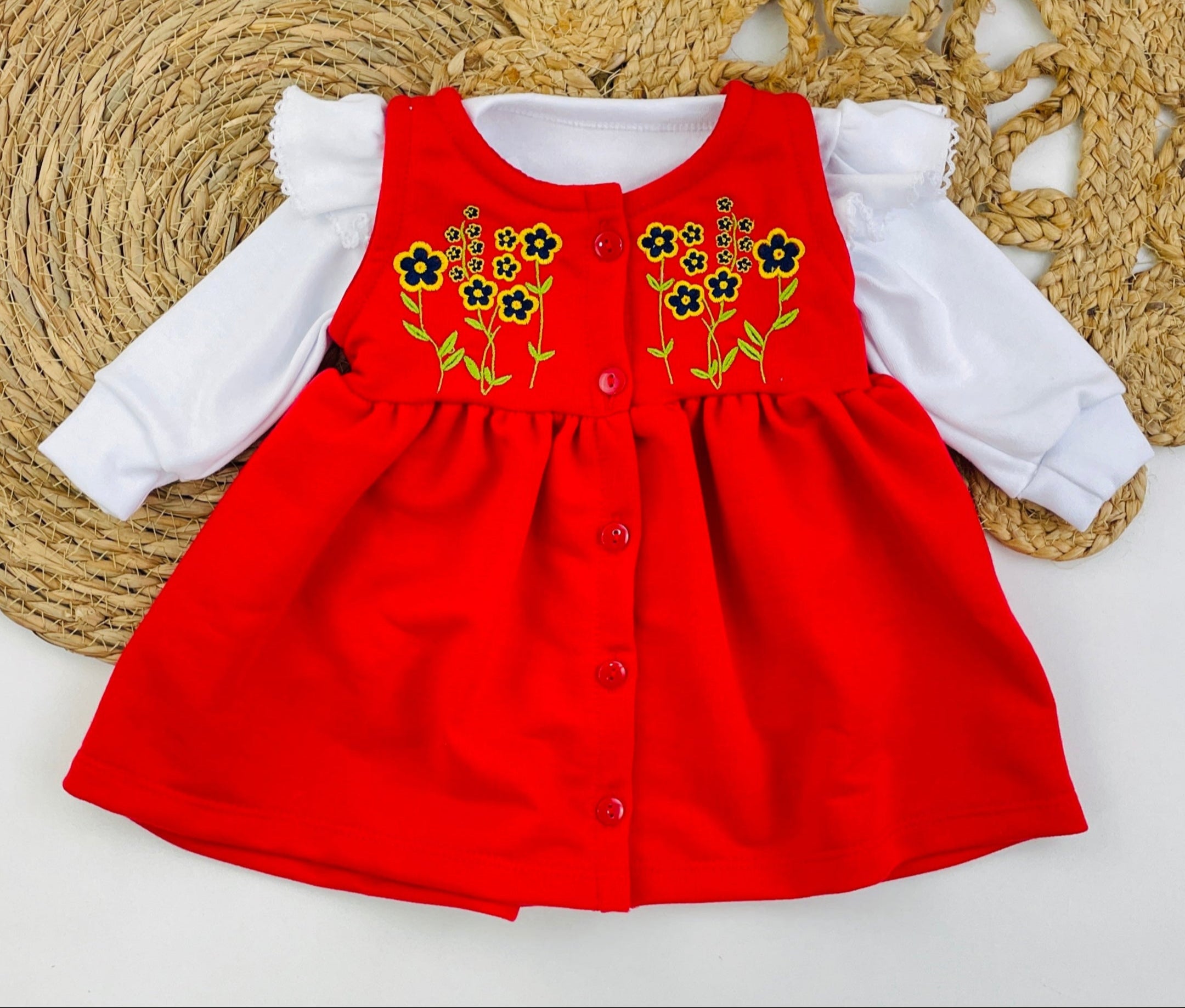 Vestido Brokinha Arranjo De Flores