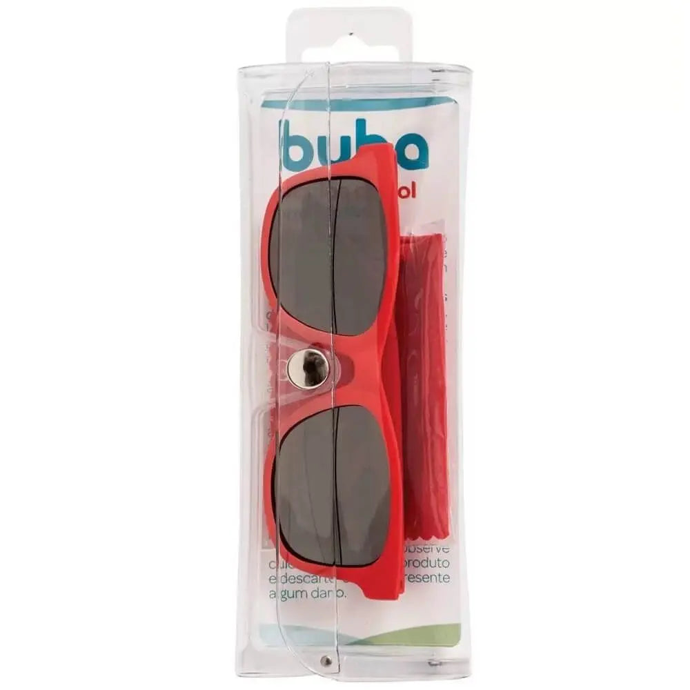 Óculos De Sol Buba Proteção Uva/Uvb - Vermelho