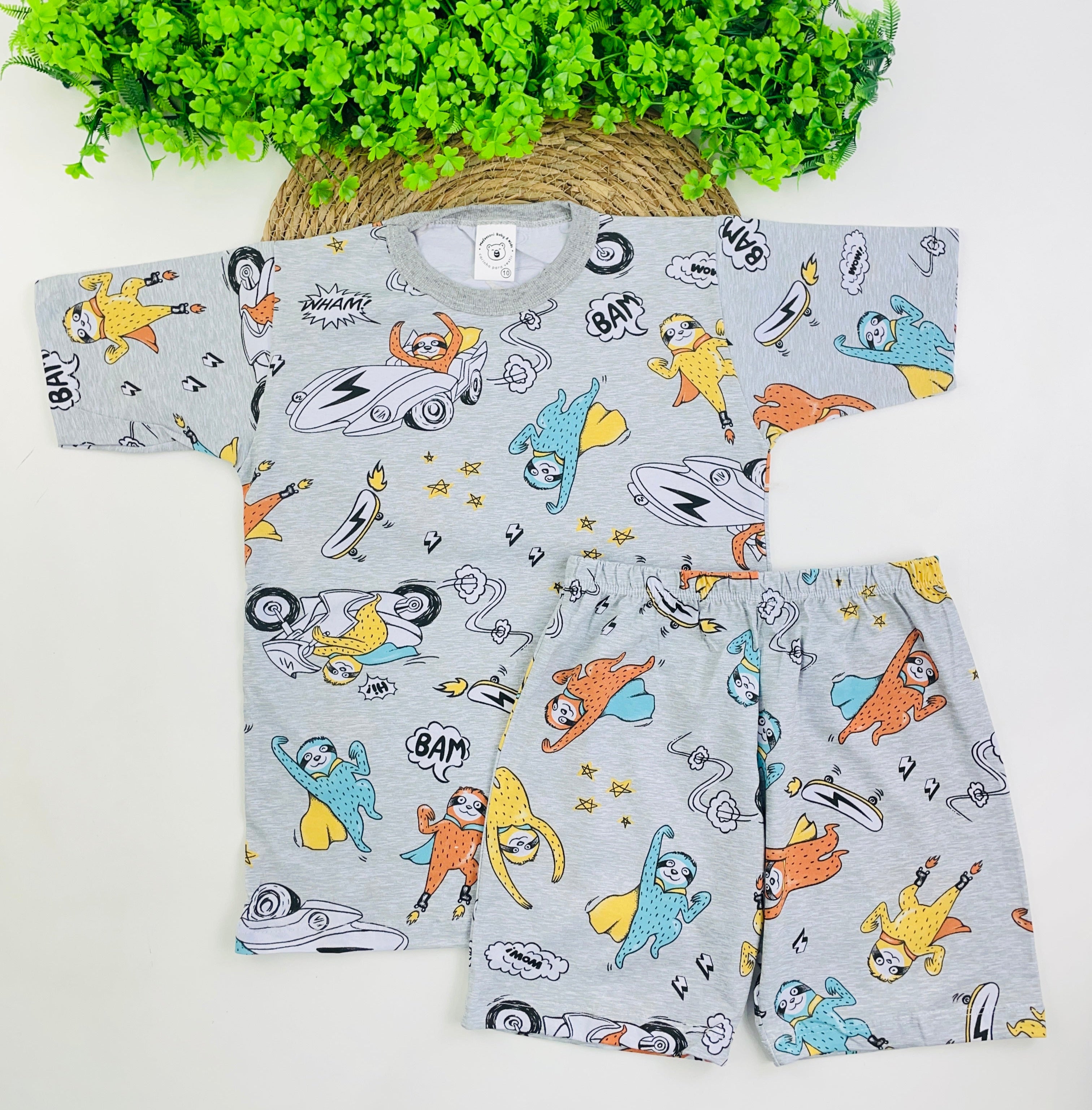 Pijama Meia Manga Mafessoni Super Preguiça