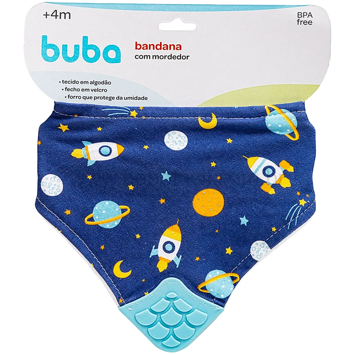 Babador Buba Bandada Espaco Com Mordedor +4 M Marinho