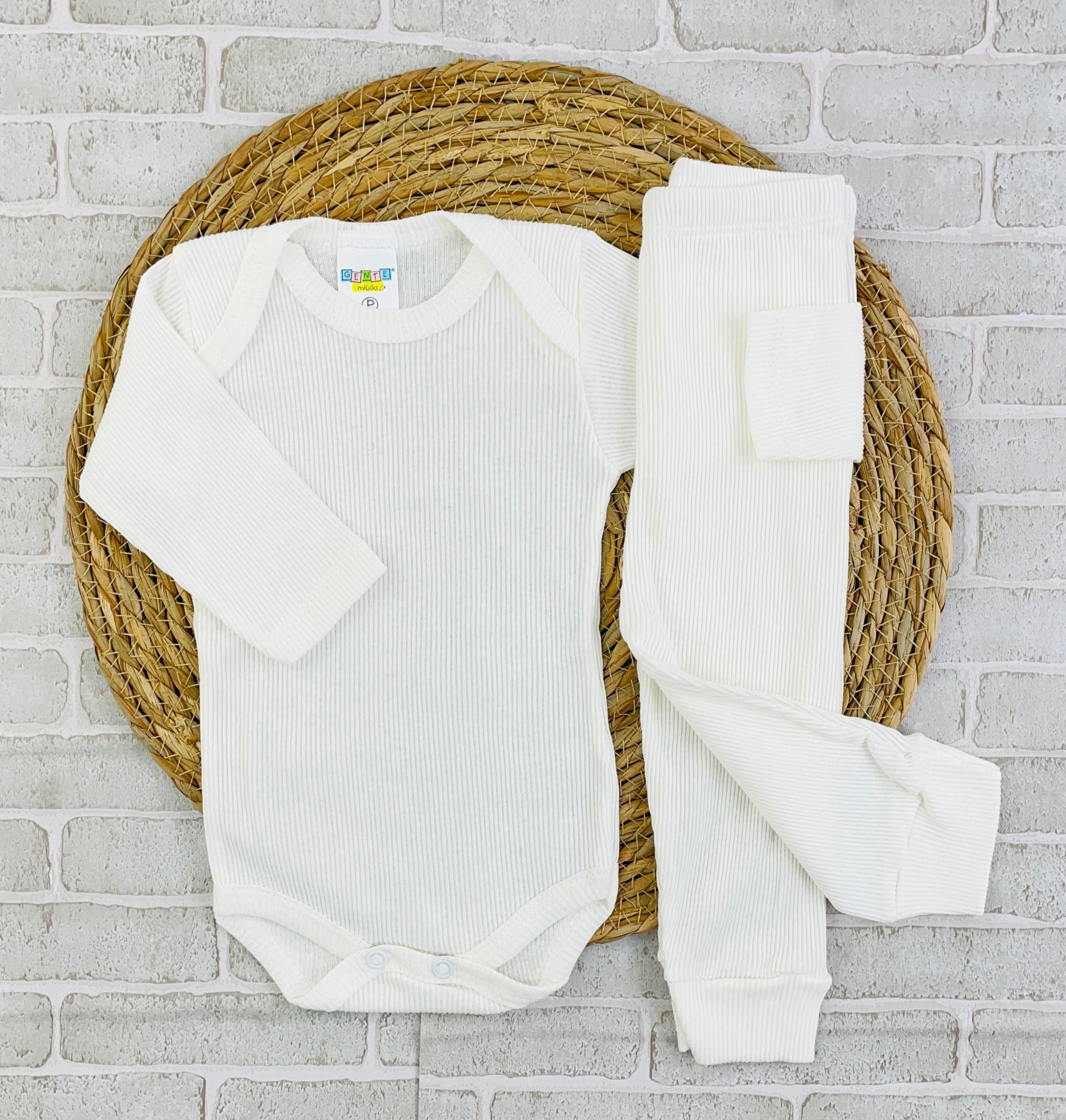 Conjunto Manga Longa Ribana Off White