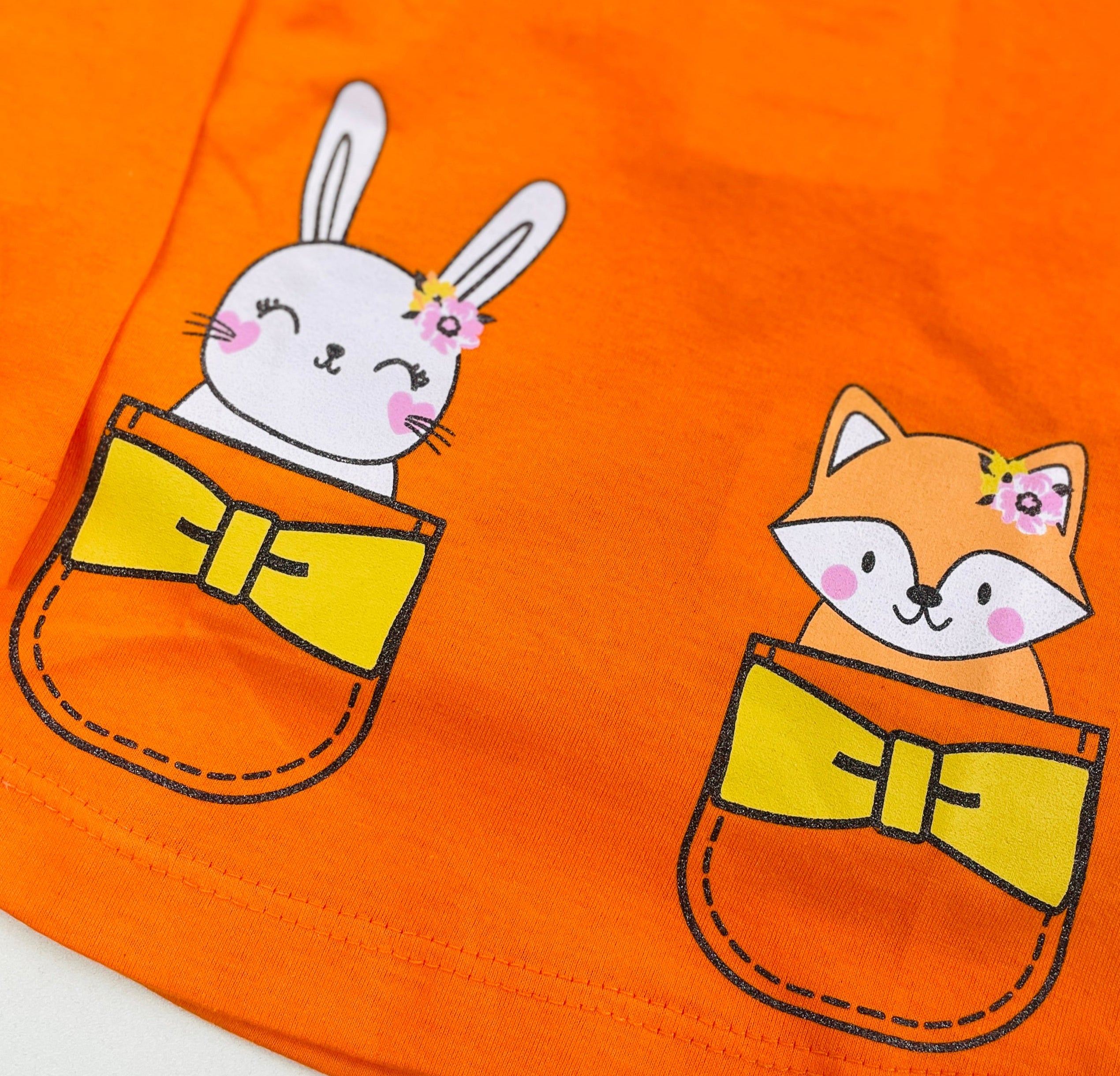 Blusa Manga Longa Fashion Kids Raposa E Coelha